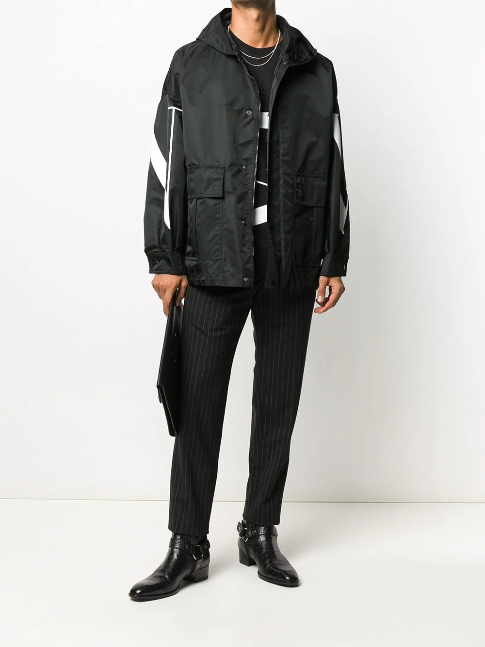 VLTN print windbreaker jacket - 2