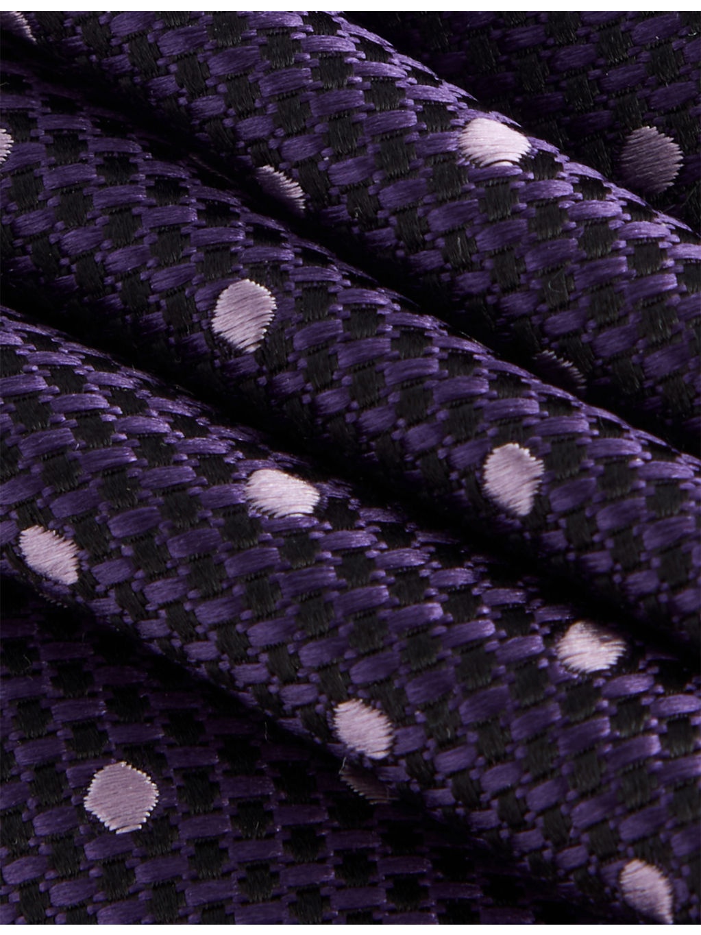Geometric-Pattern Silk Tie - 2