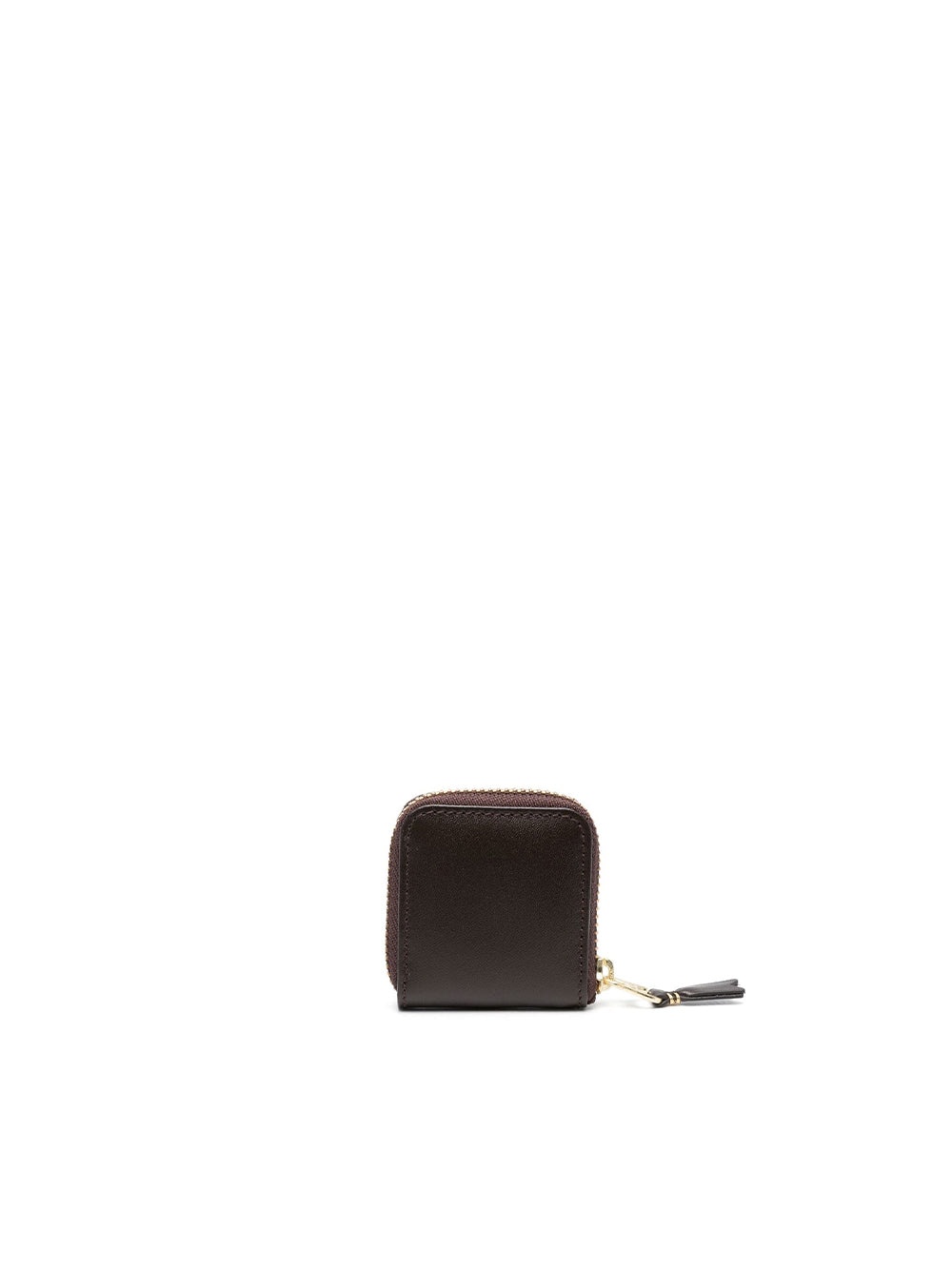 Mini leather door with brown zip zip - 1