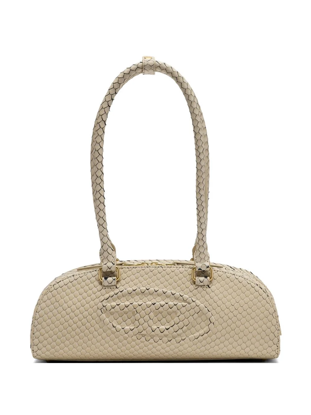 Dome embossed-logo shoulder bag - 1