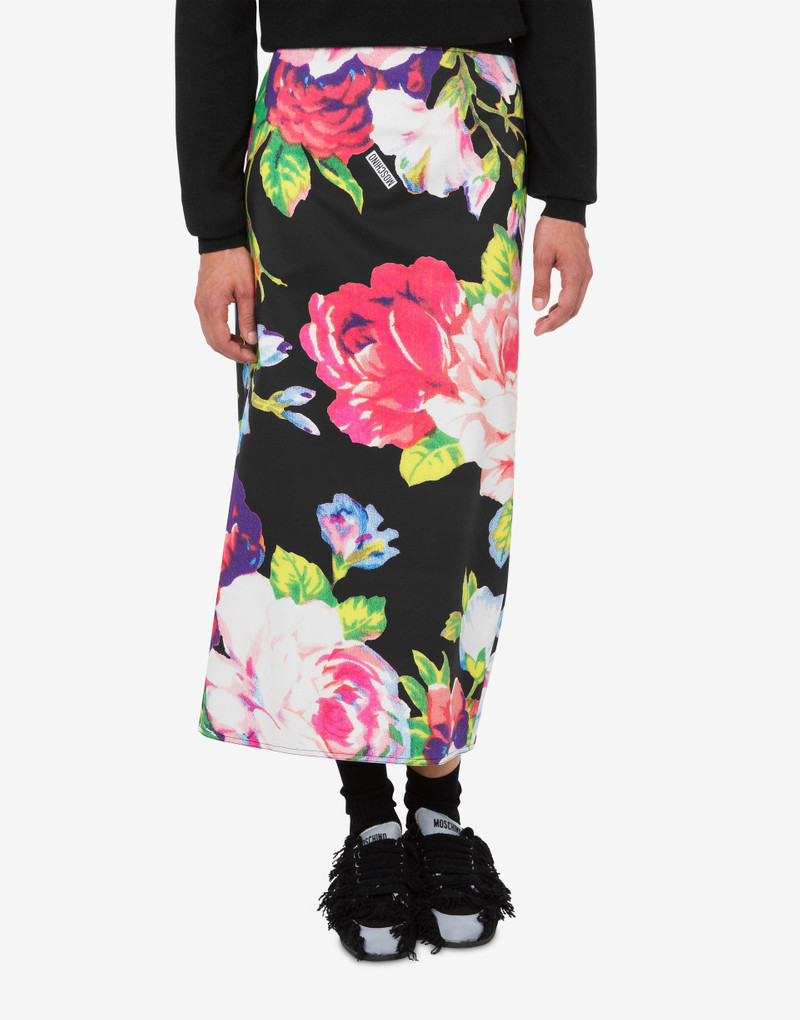 Moschino PRINTED STRETCH COTTON SKIRT outlook