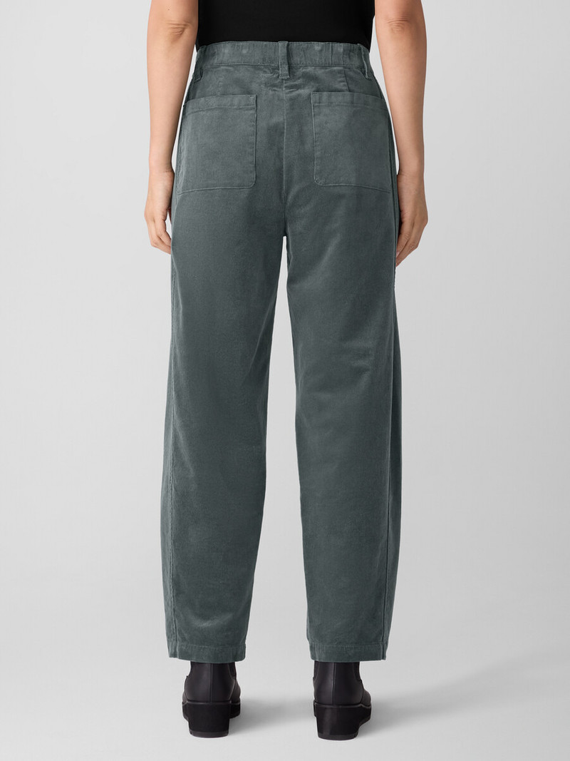 Organic Cotton Stretch Corduroy Lantern Pant 4