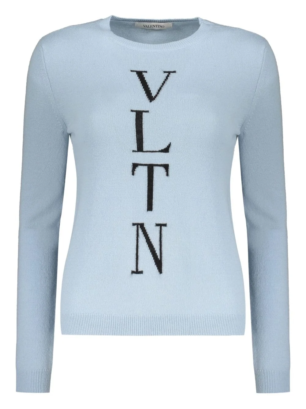 intarsia-knit logo jumper - 1