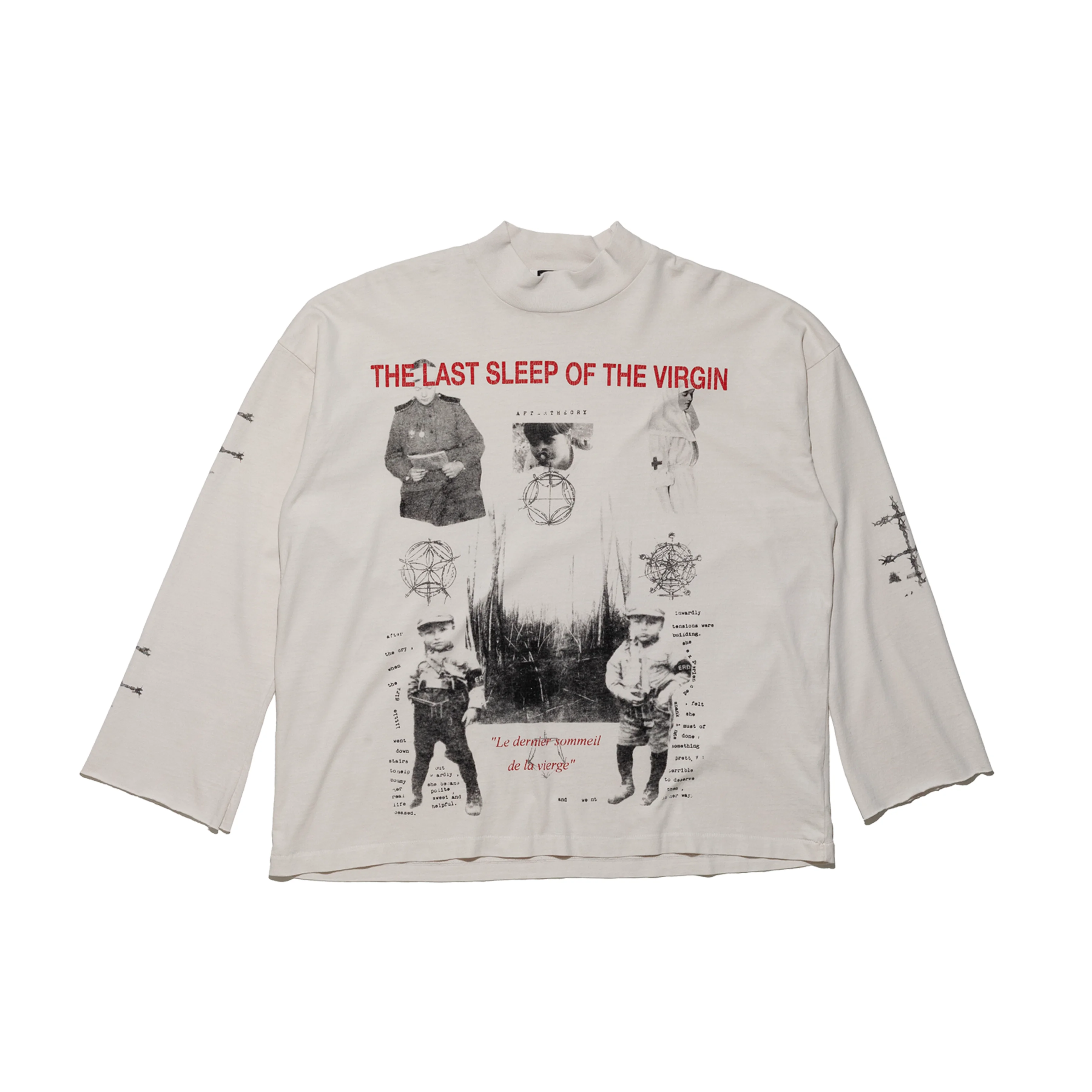LAST SLEEP (OF THE VIRGIN) MOCK NECK LS T-SHIRT - 1