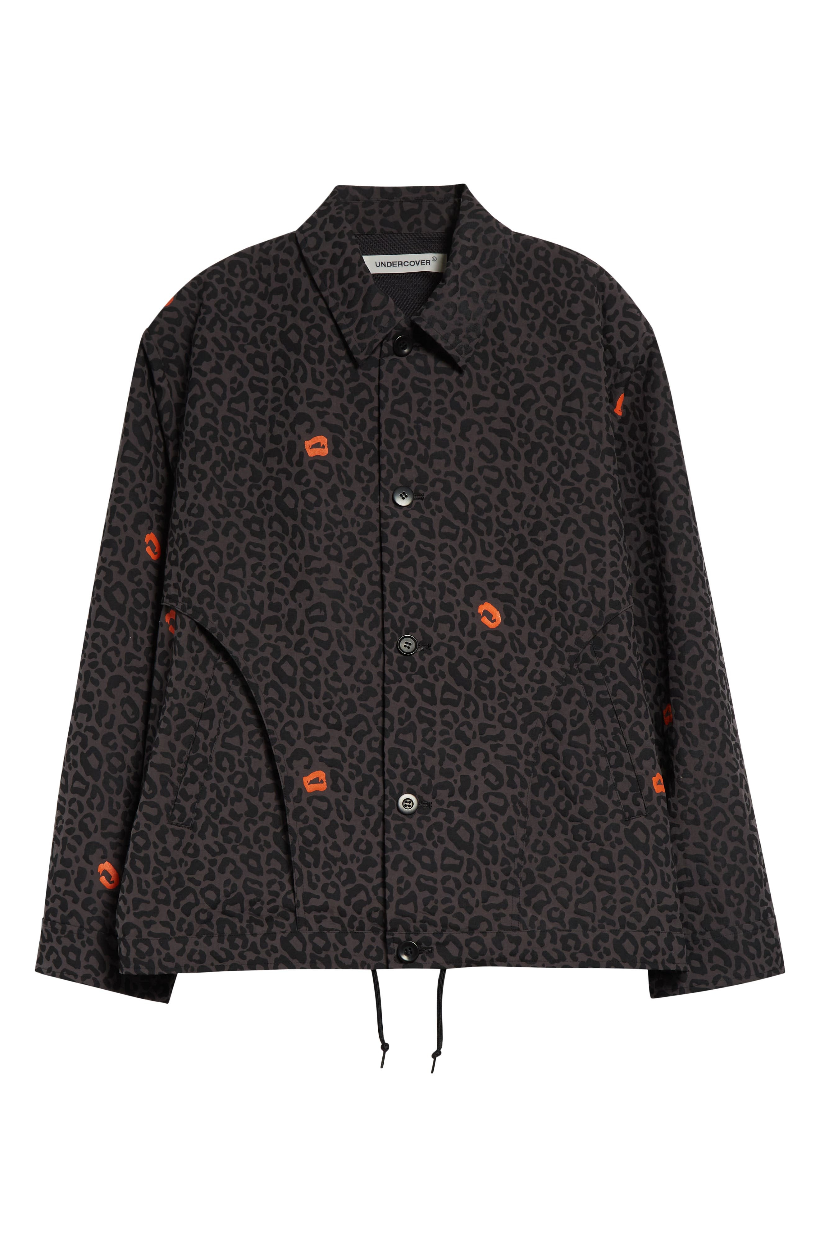 Undercover Leopard Print Coach's Jacket in Gray Base at Nordstrom - 7