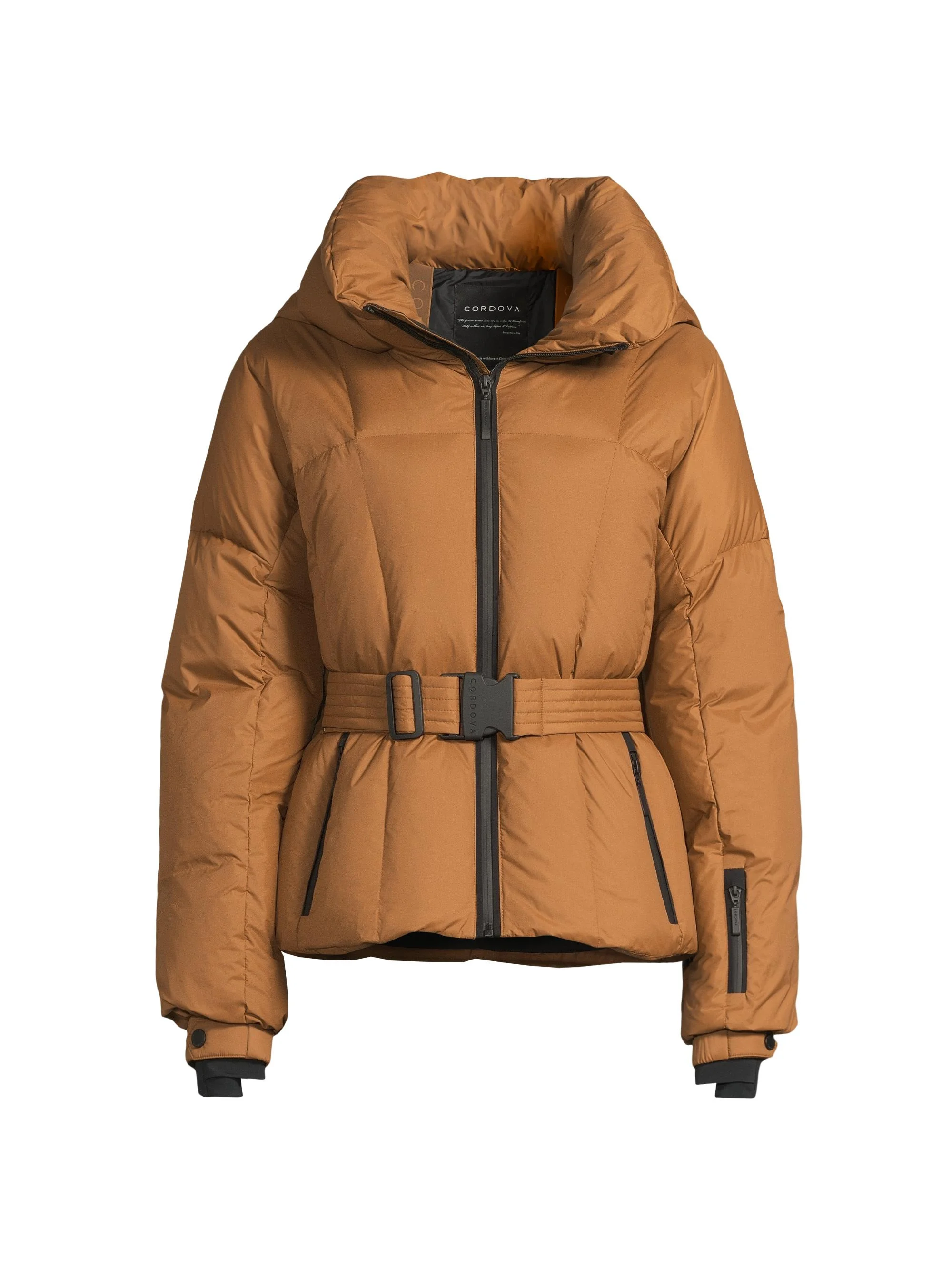 Women's Monterosa Belted Jacket - Sepia - 1