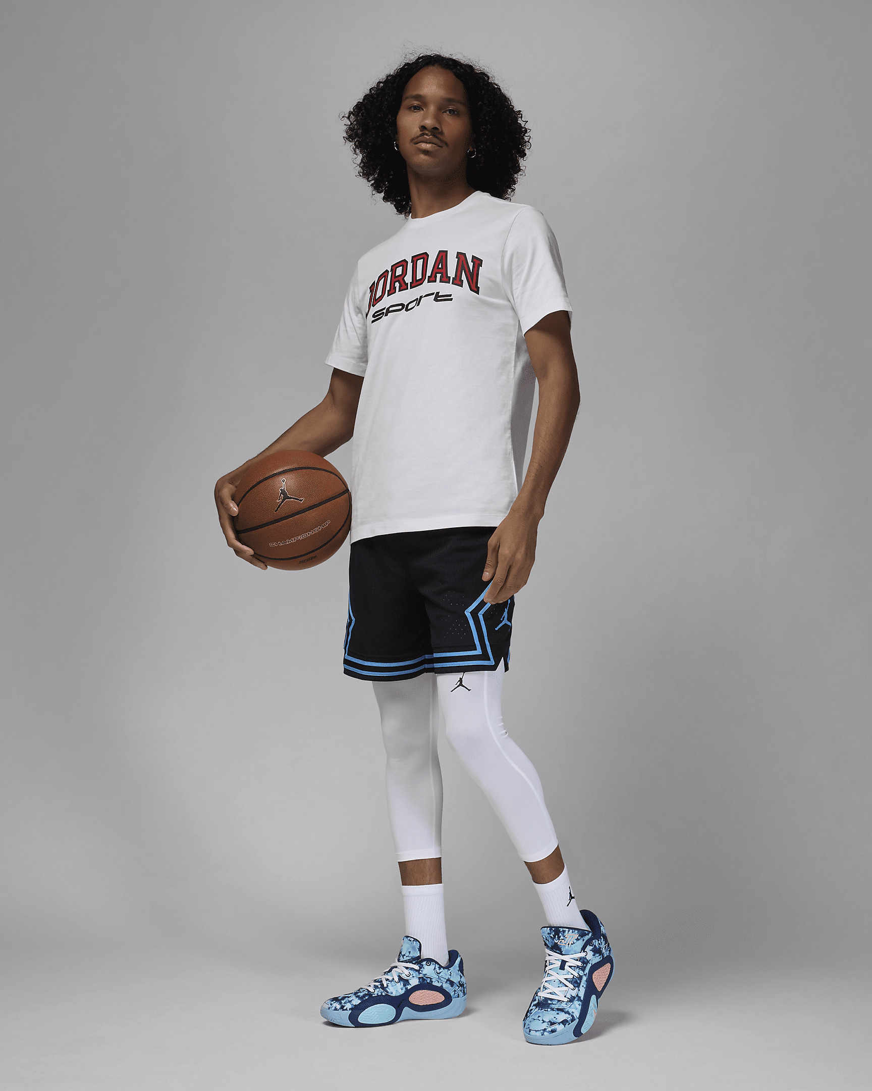 Jordan Sport Men's Dri-FIT 3/4-Length Tights - 6