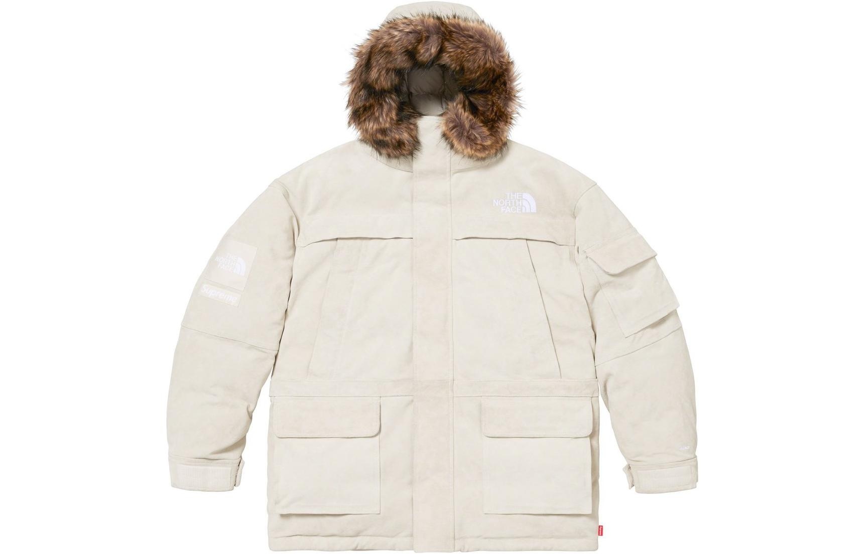 Supreme x THE NORTH FACE FW23 Week15 Suede 600-Fill Down Parka Jacket 'Beige' SUP-FW23-227 - 2