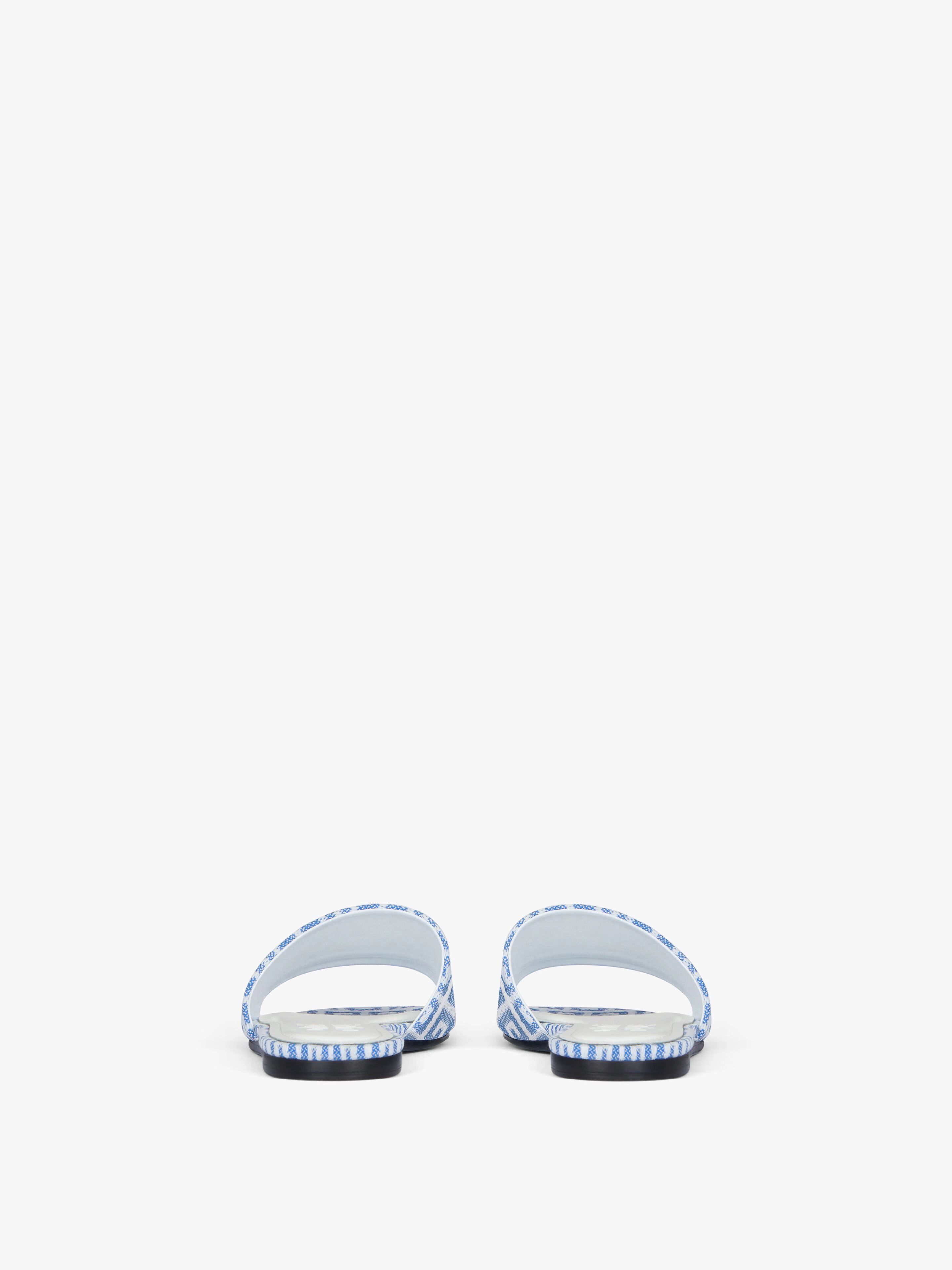 FLAT SANDALS IN 4G JACQUARD - 6