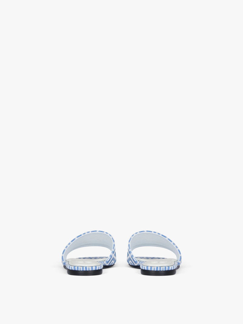 FLAT SANDALS IN 4G JACQUARD 6