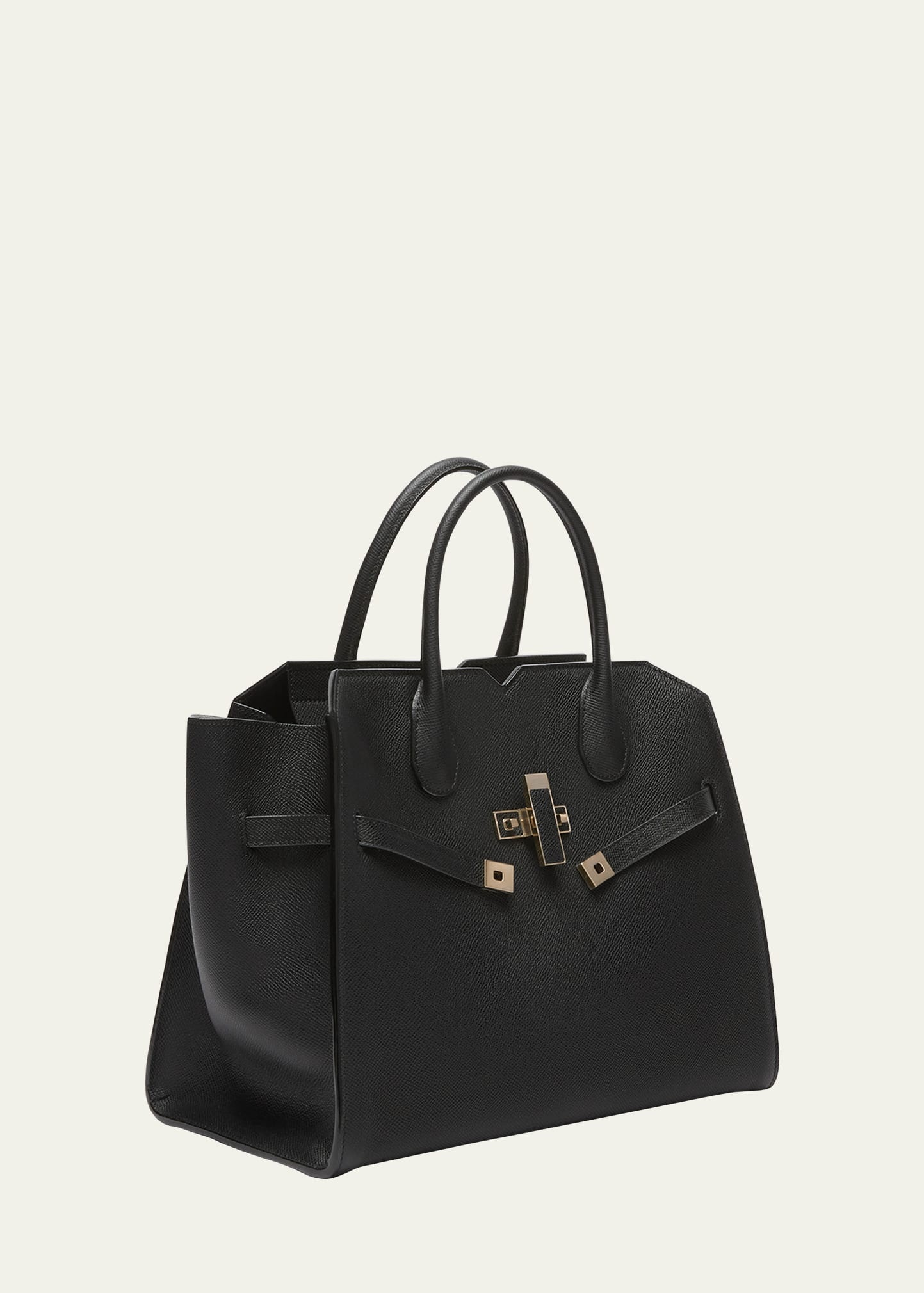 Milano Medium Leather Tote Bag - 3