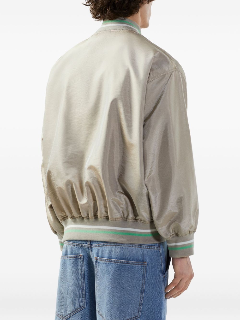 floral-embroidery bomber jacket - 5