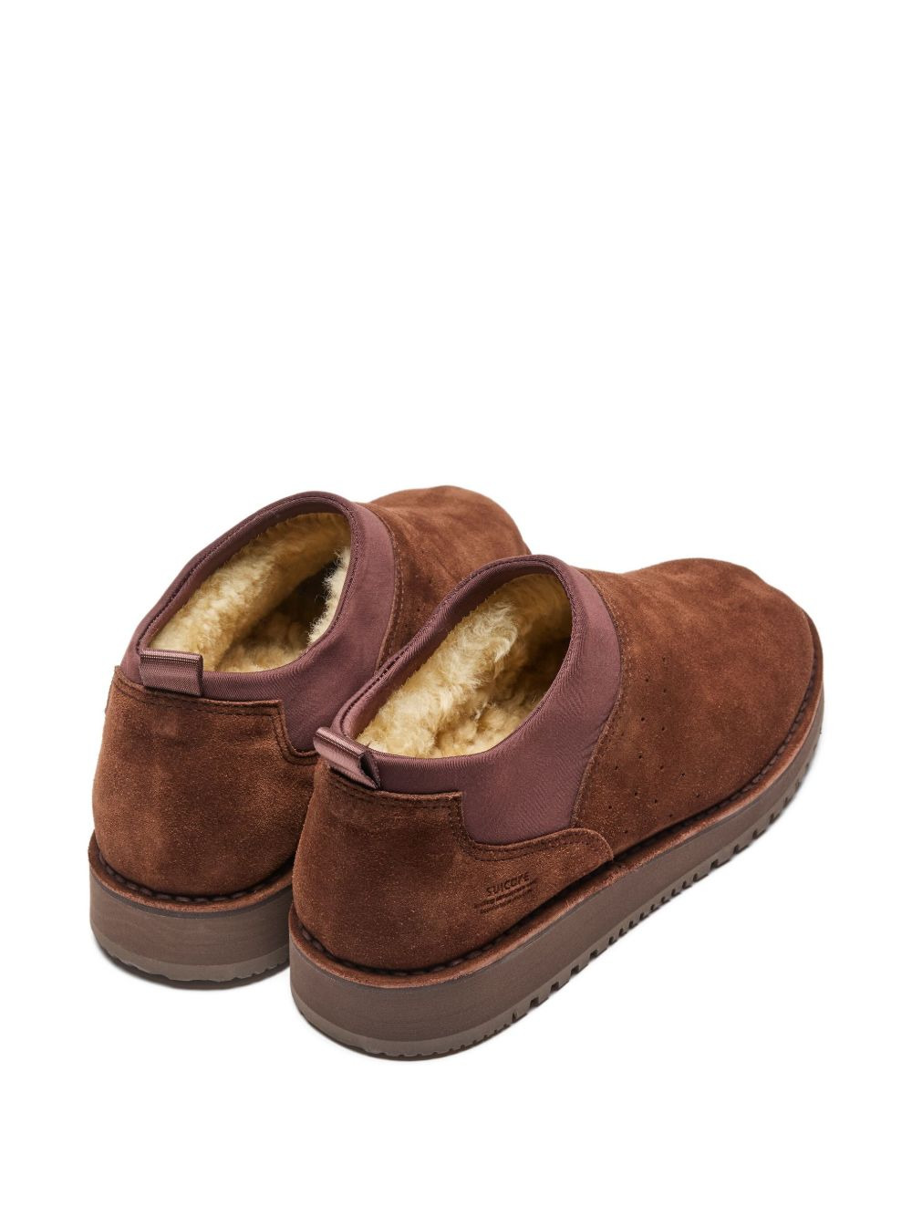 suede slip-on boots - 3