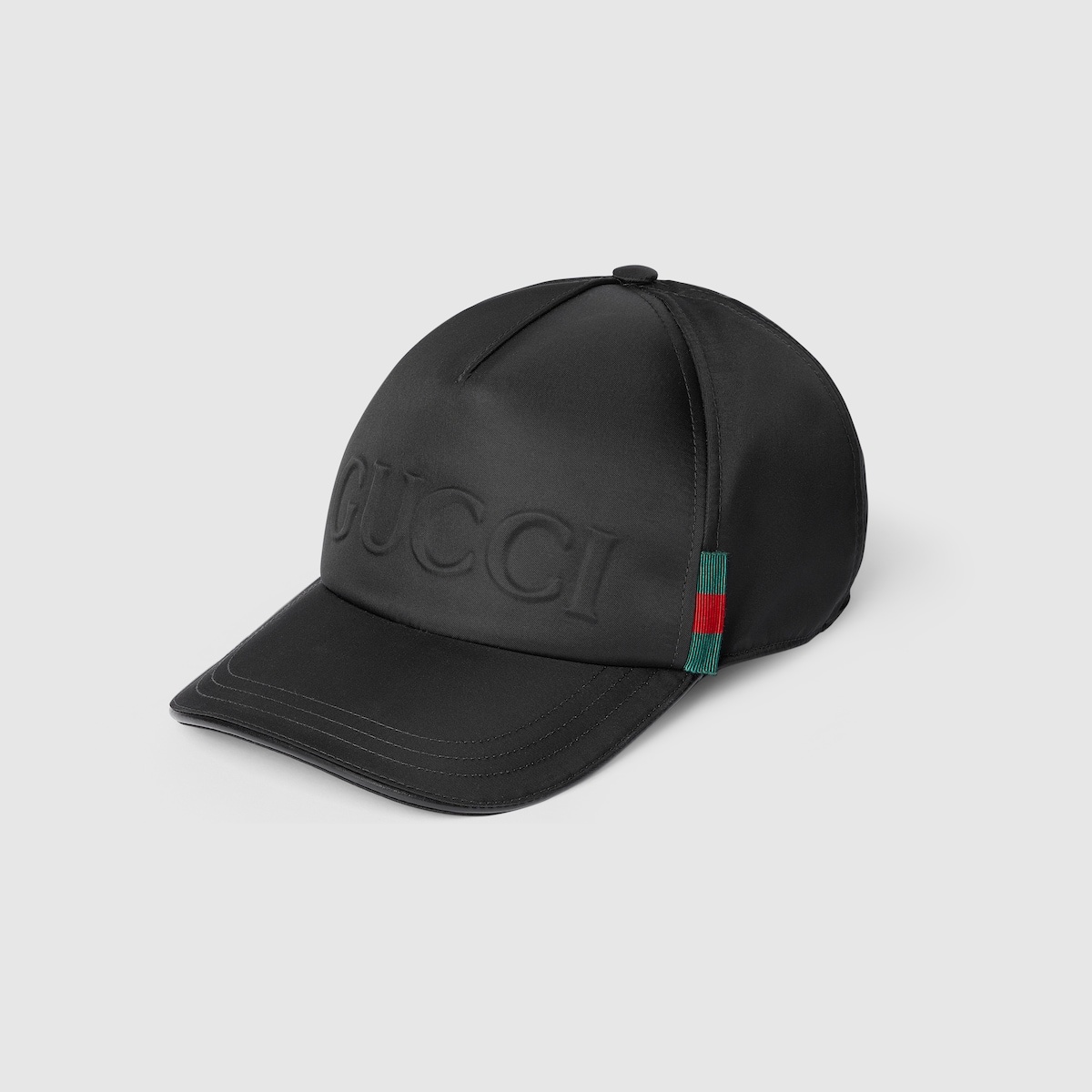 キャップ Gucci Black Wool Baseball Cap GUCCI Nylon baseball hat with Gucci logo | REVERSIBLE