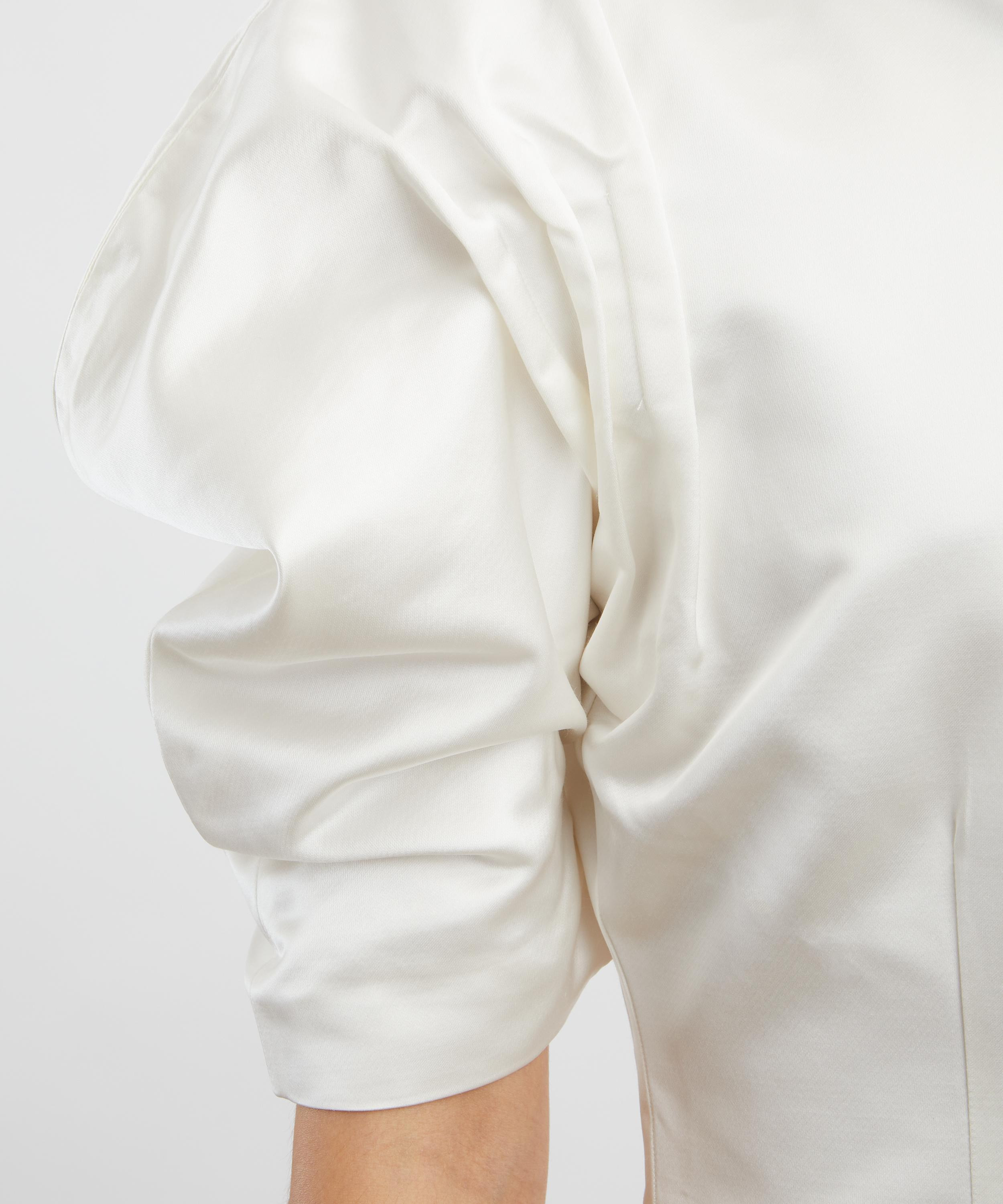 Janet Ecru Puff-Sleeve Top - 5