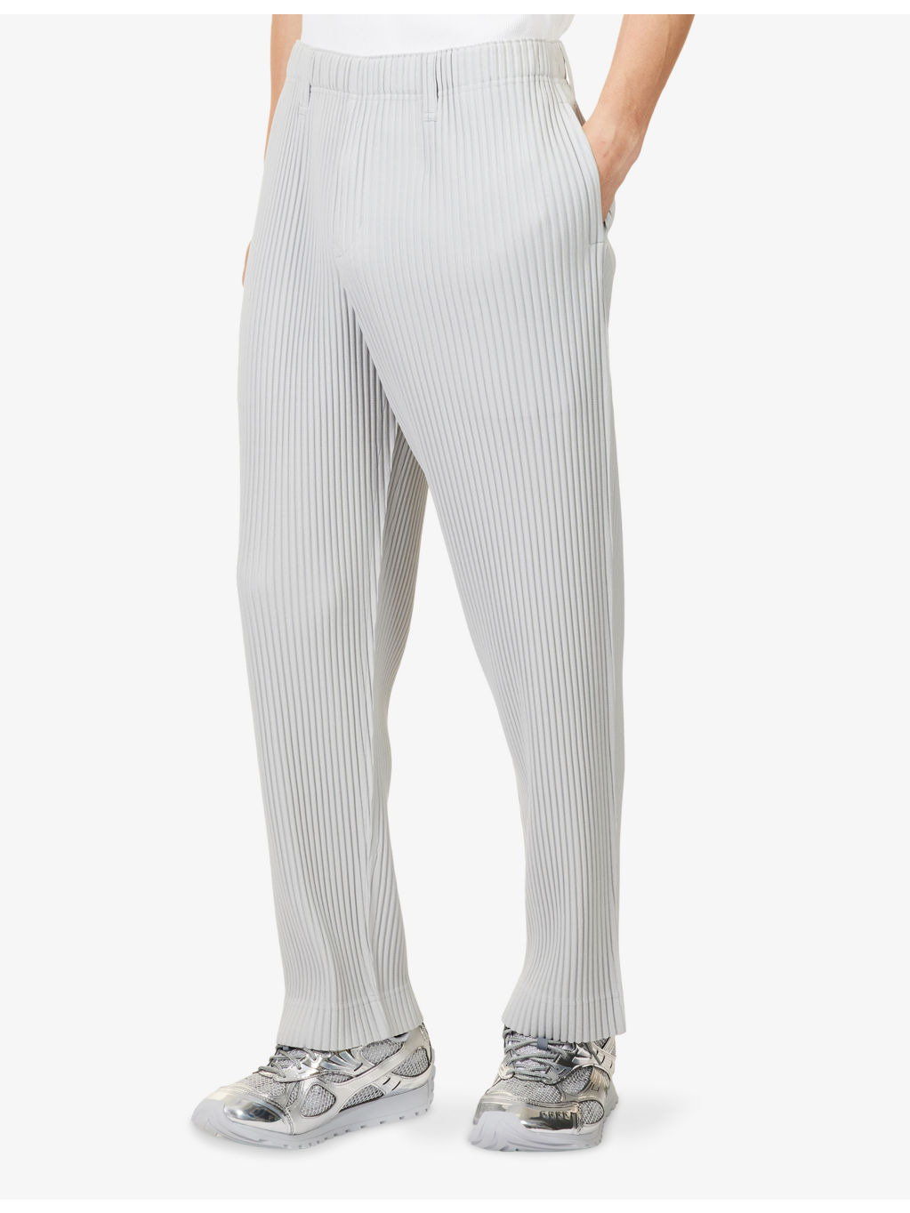 Basics Pleated Knitted Trousers - 3