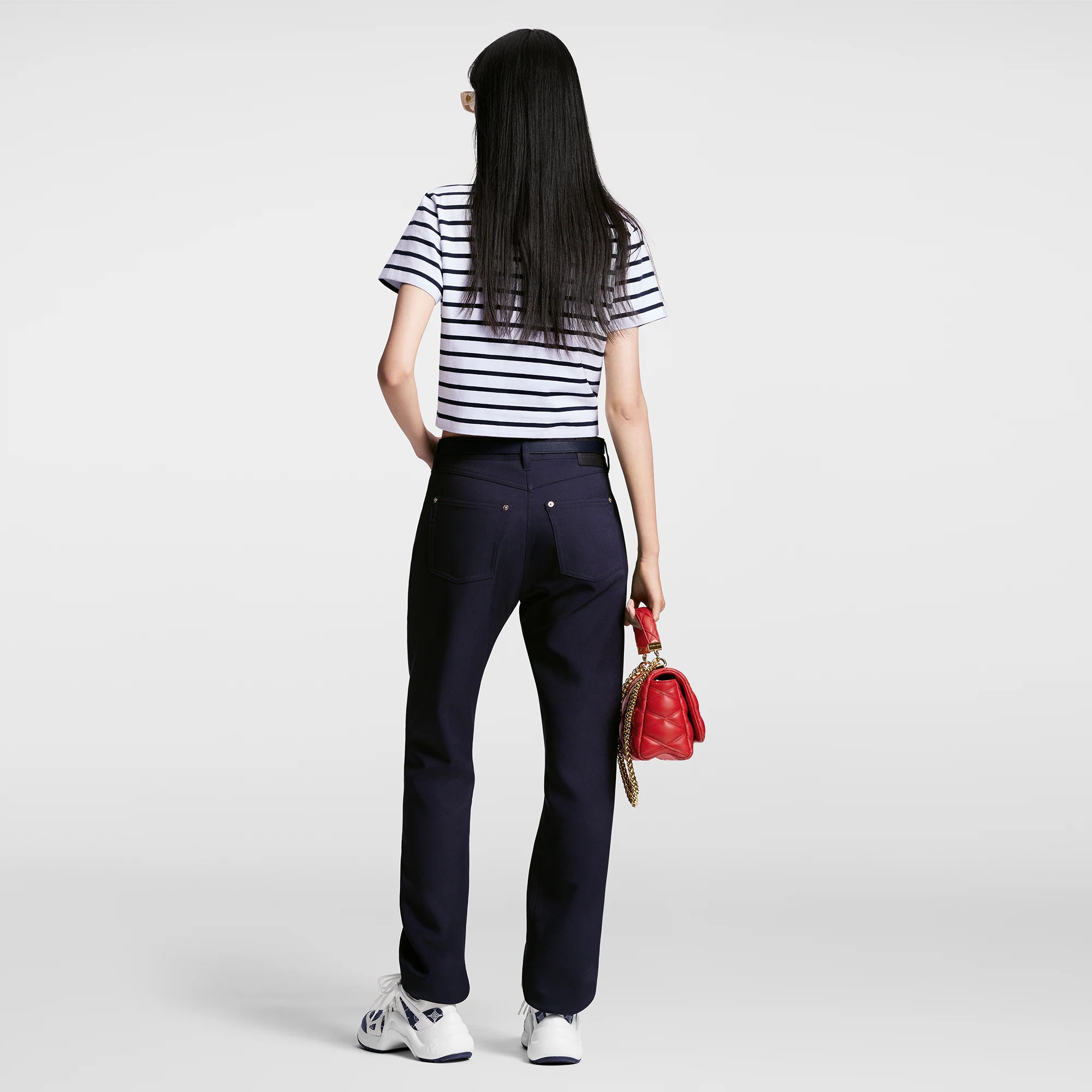 Striped Anchor Crop Top - 3