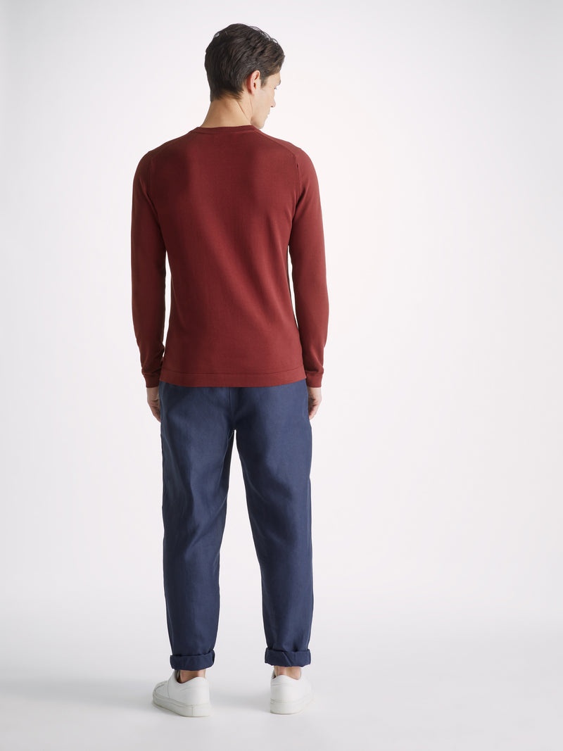 Men's Sweater Jacob Sea Island Cotton Wine - 4