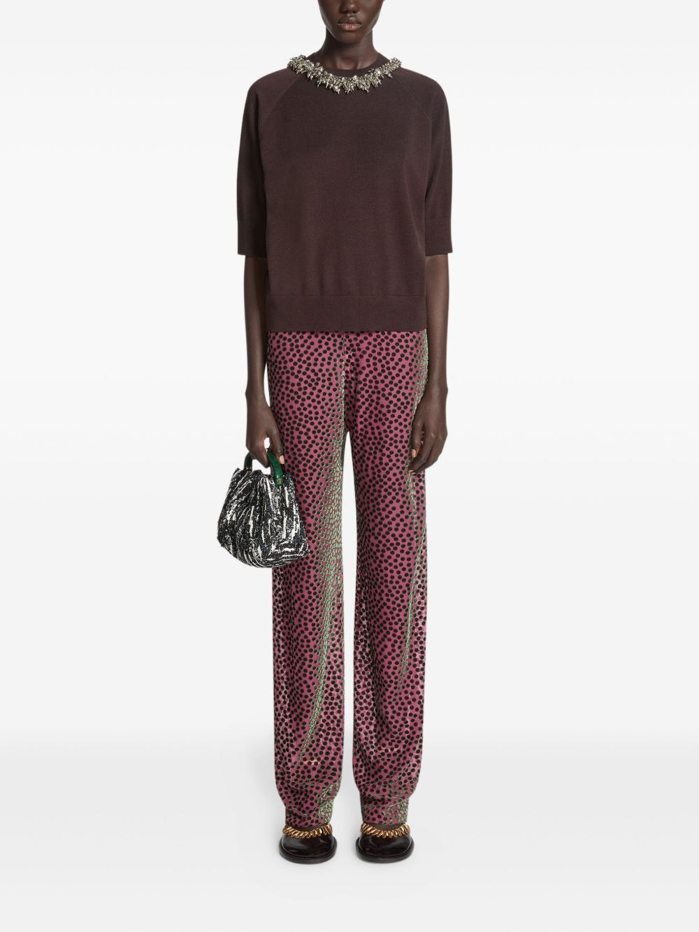 elasticated polka-dot trousers - 2