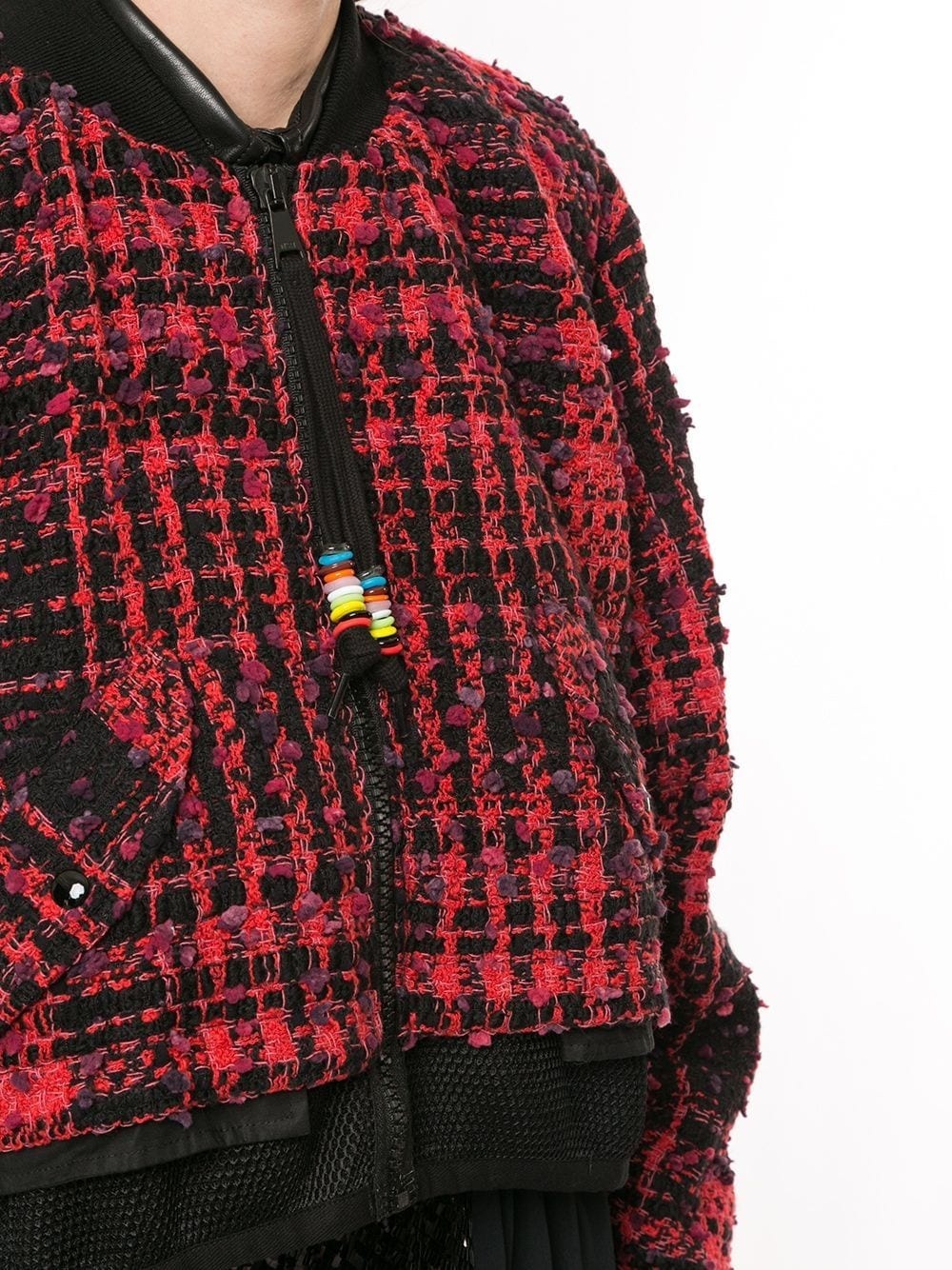 tweed bomber jacket - 5