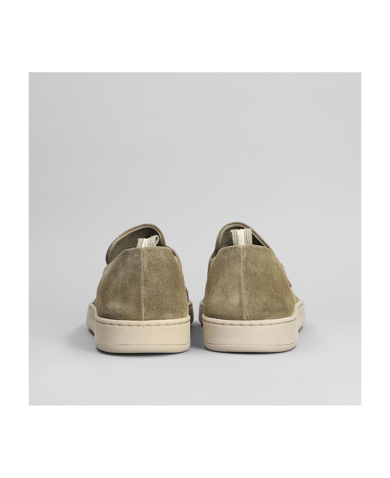Herbie 001 Loafers In Green Suede - 4