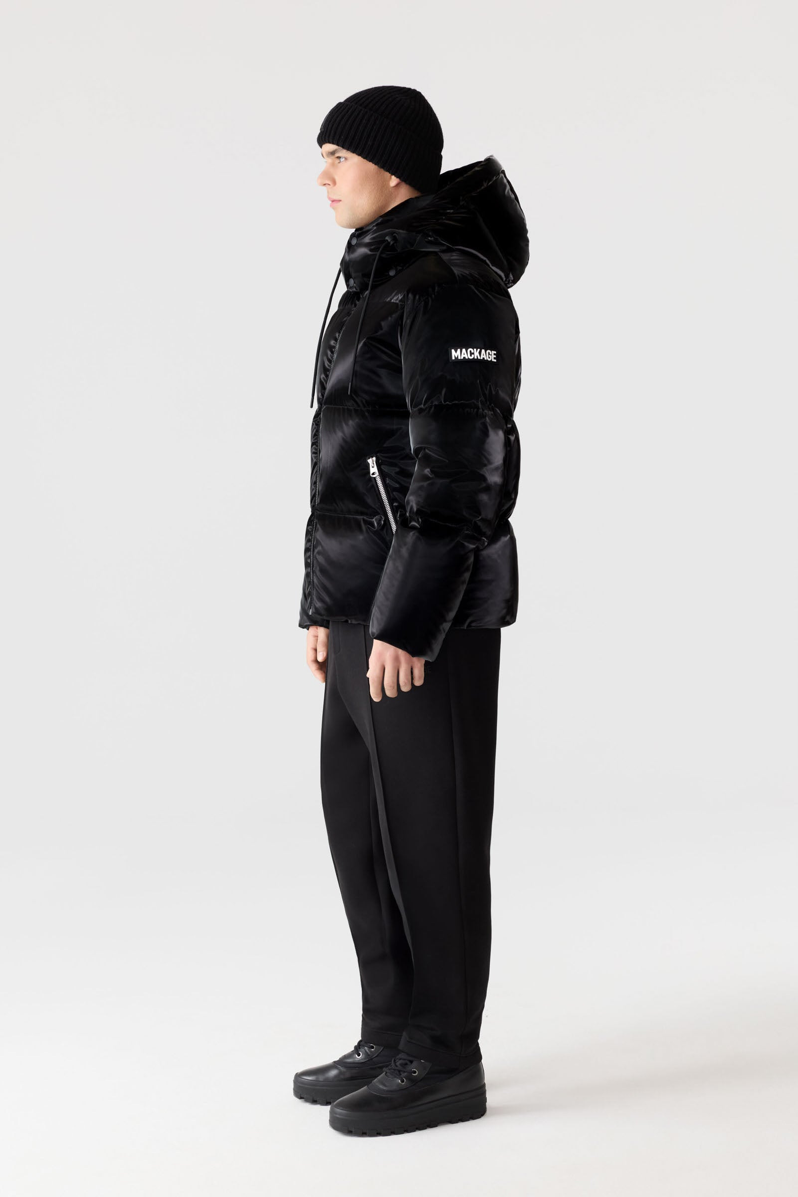 KENT-GLO High-Gloss Hooded Down Jacket - 3