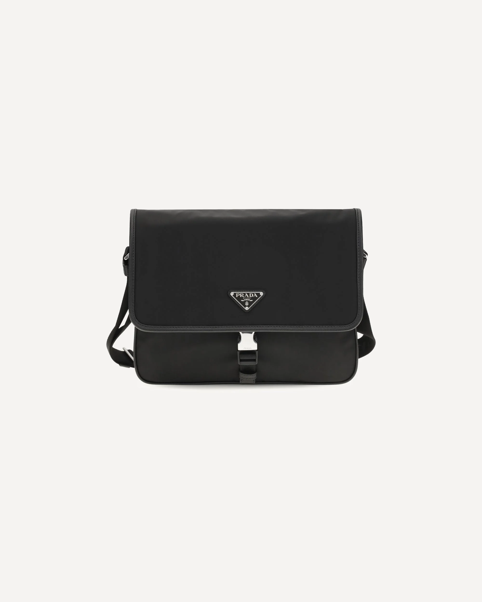 Re-Nylon and Saffiano Shoulder Bag - 1