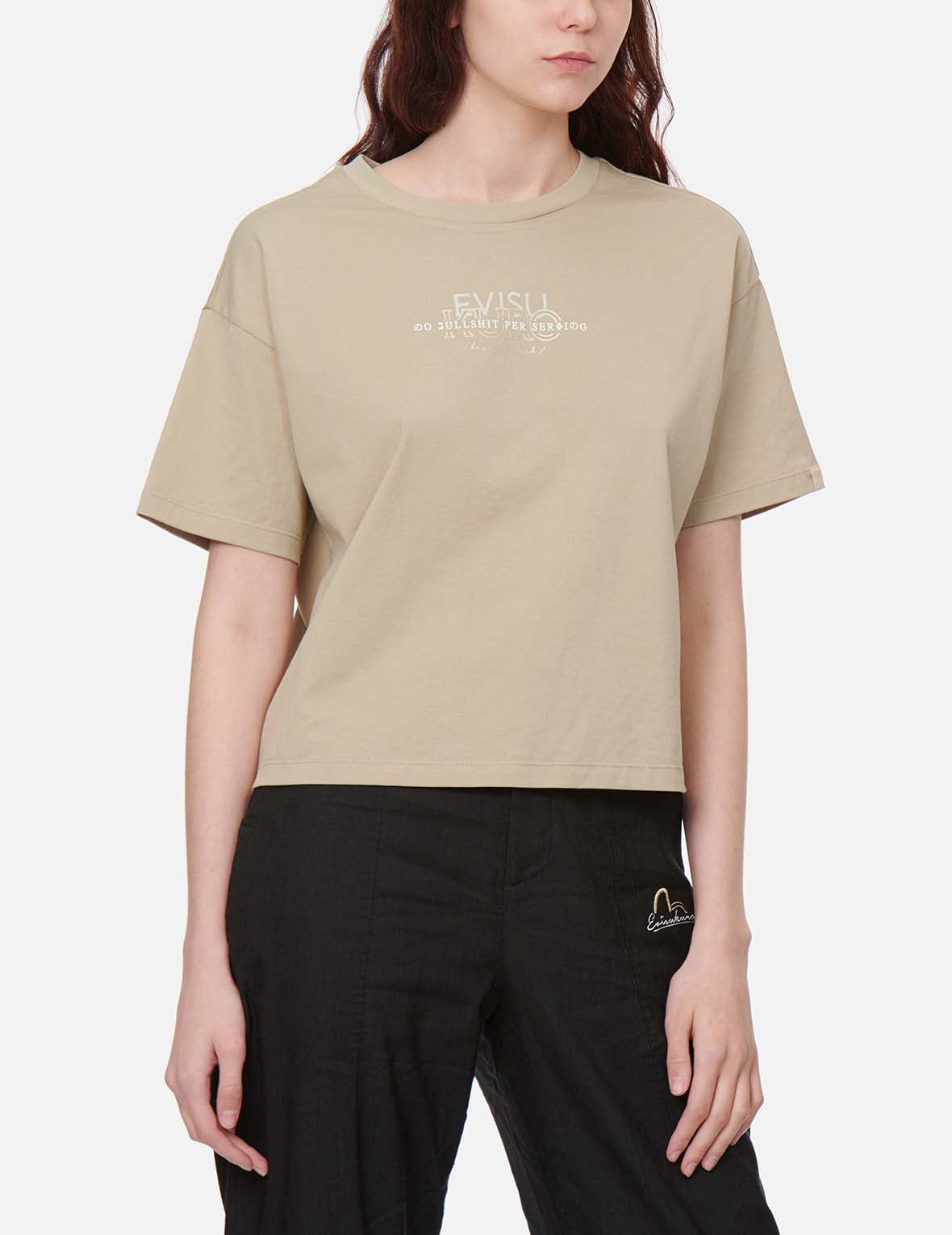 Kamon Print Drop-shoulder T-shirt - 4