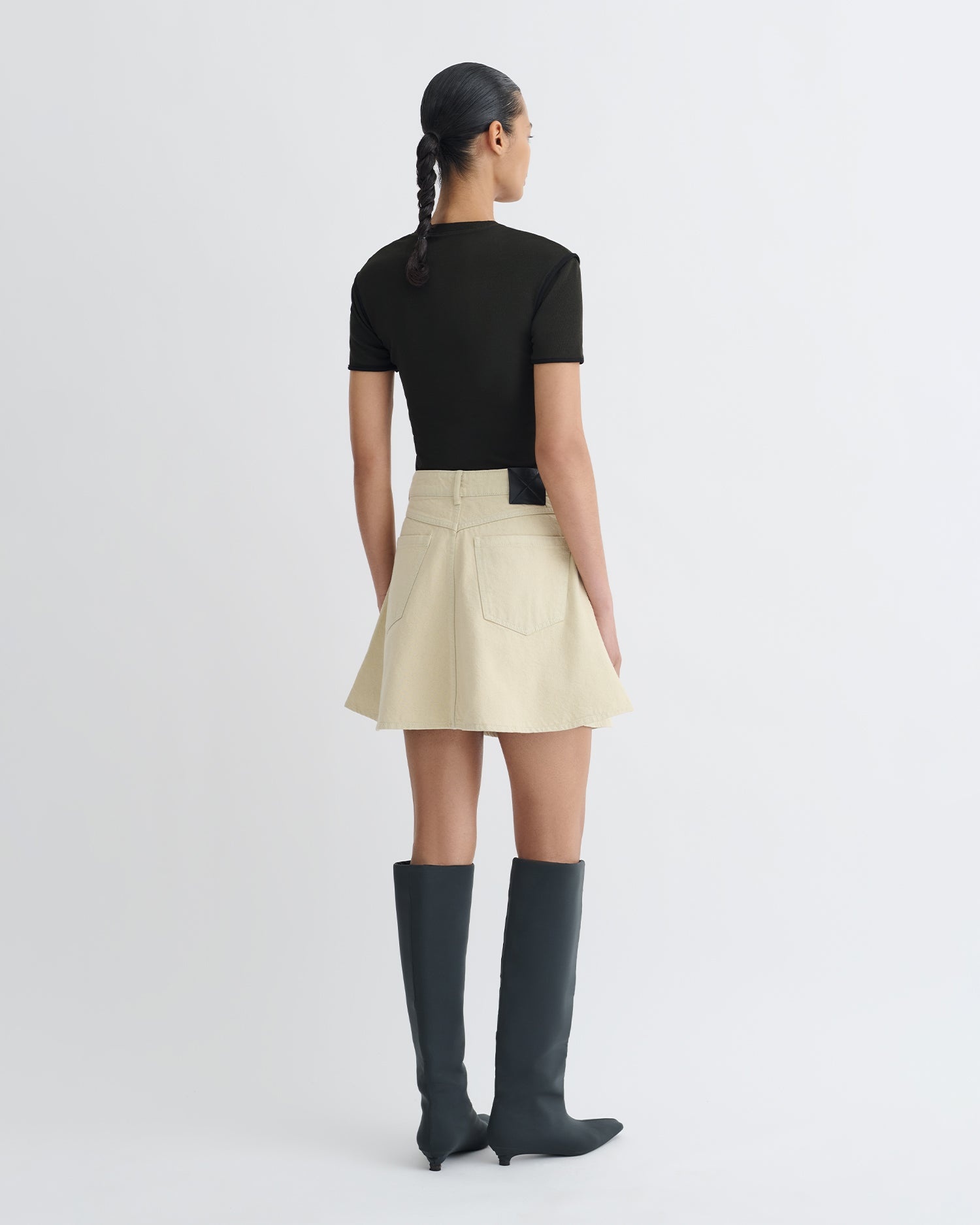 Cropped Mesh Jersey T-Shirt - 4