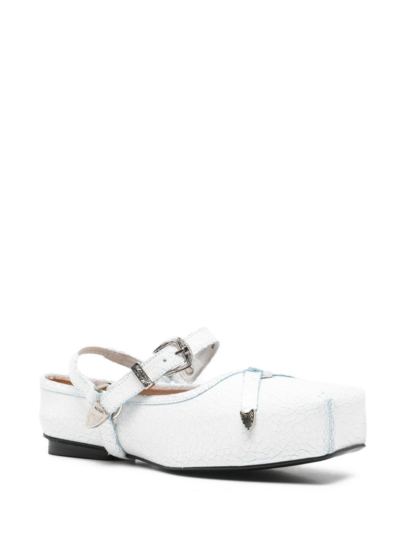 TOGA PULLA cracked strappy pumps outlook