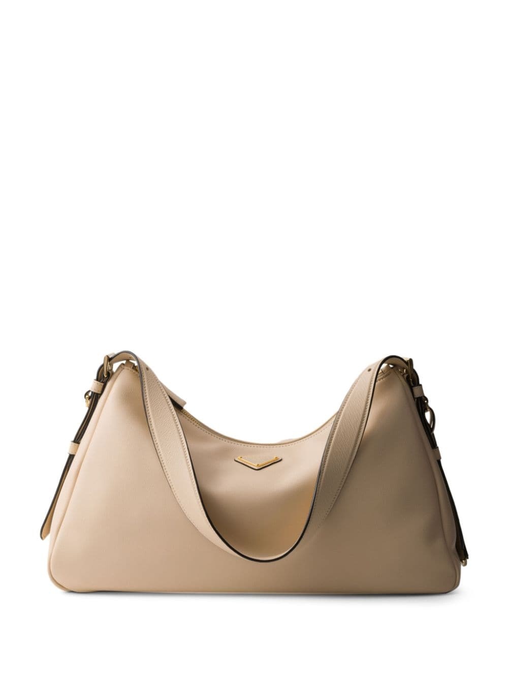 large triangle-logo shoulder bag - 1