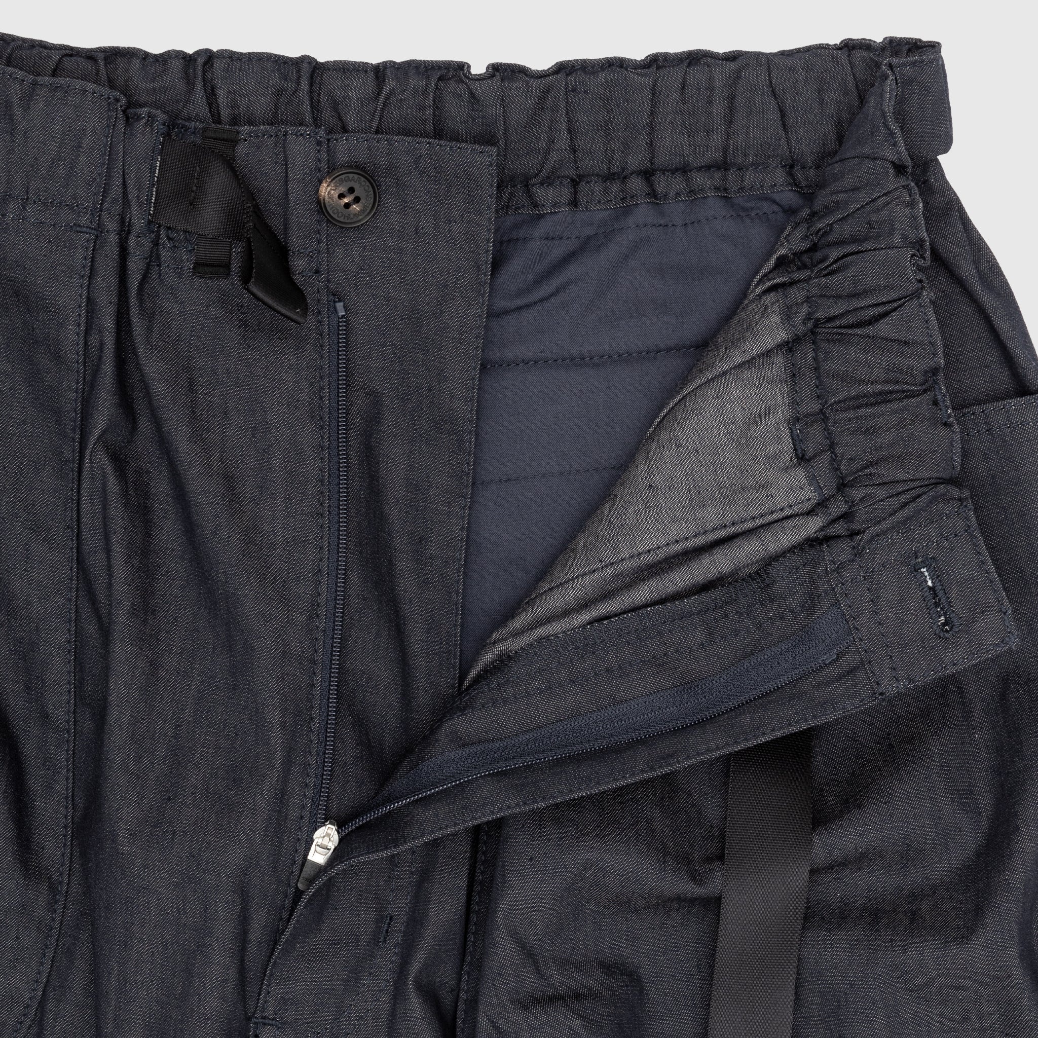 COTTON DENIM CARGO PANTS - 2