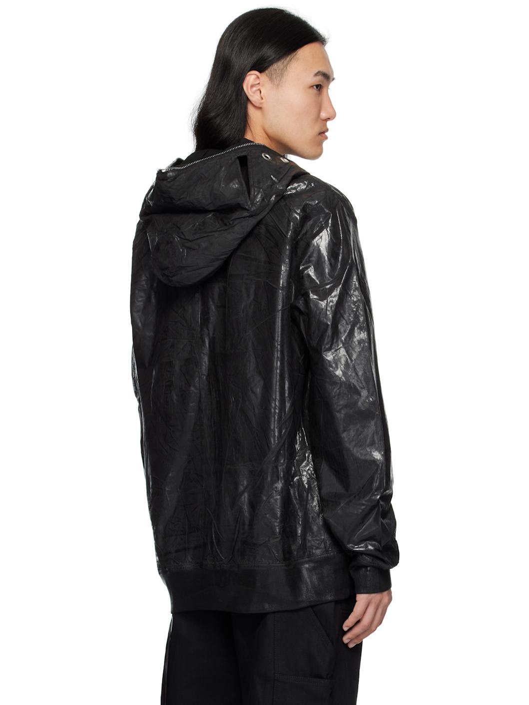 Black Hollywood Flight Bomber Jacket - 3