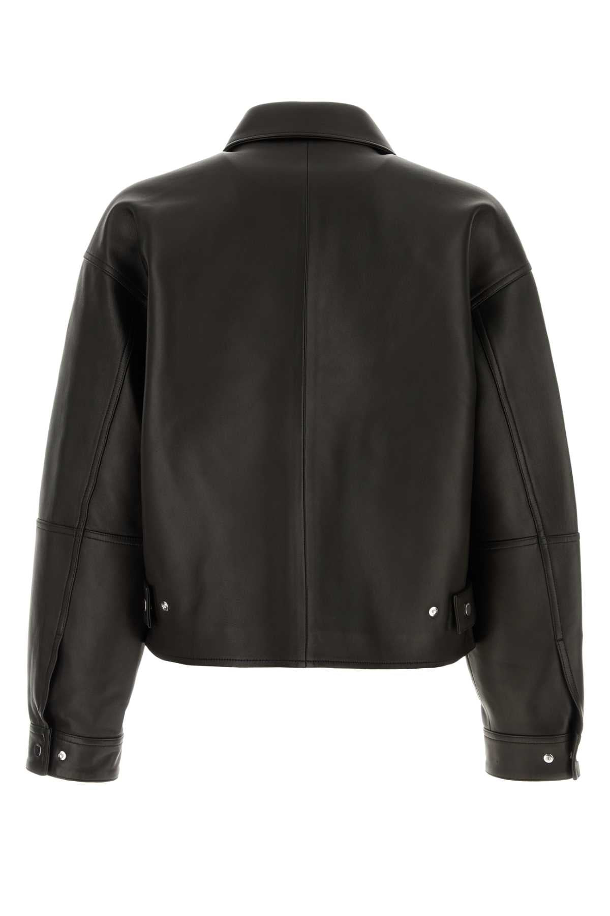 Amiri Men Black Leather Jacket - 2