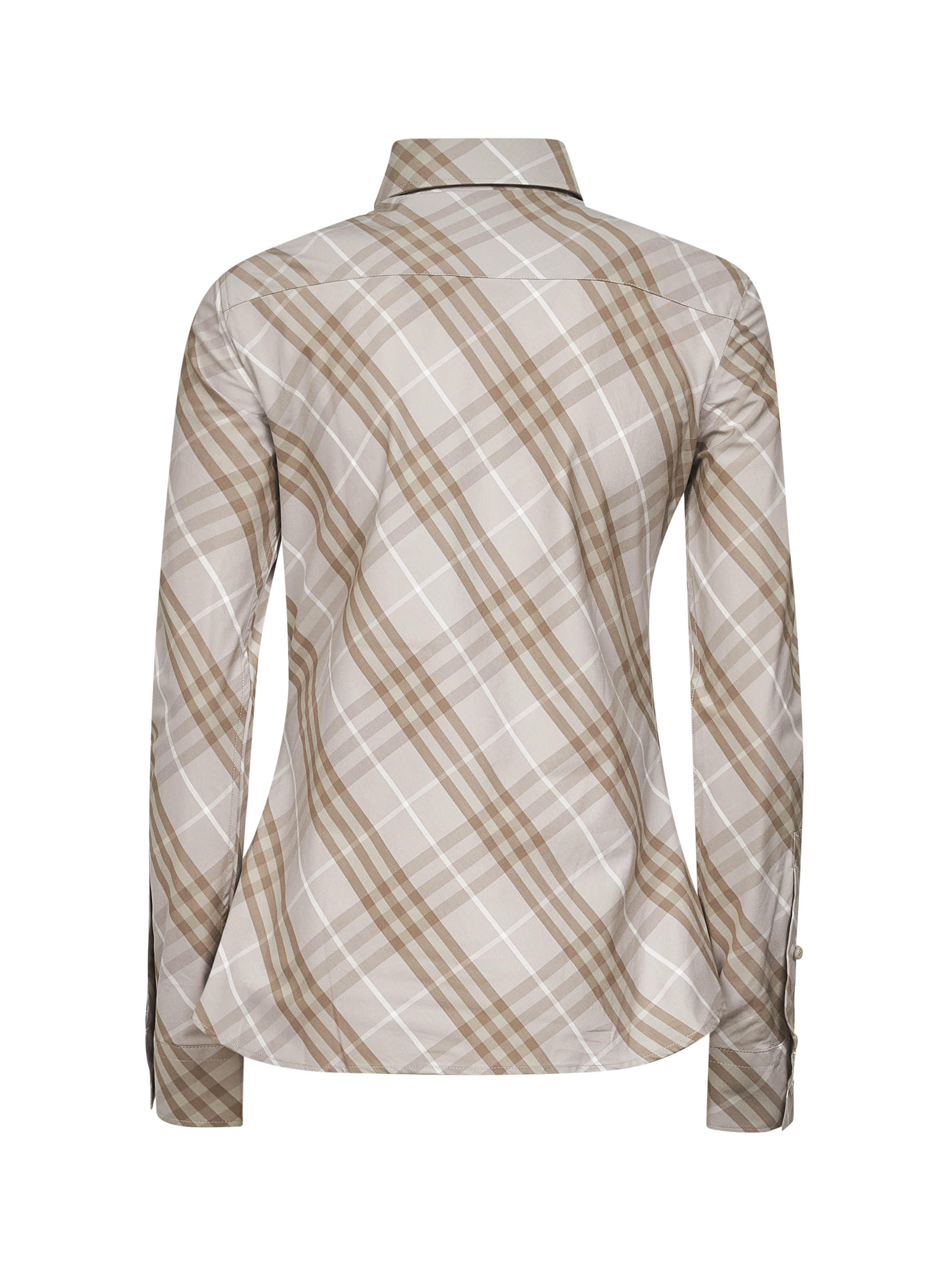Grey Check cotton slim fit shirt - 2
