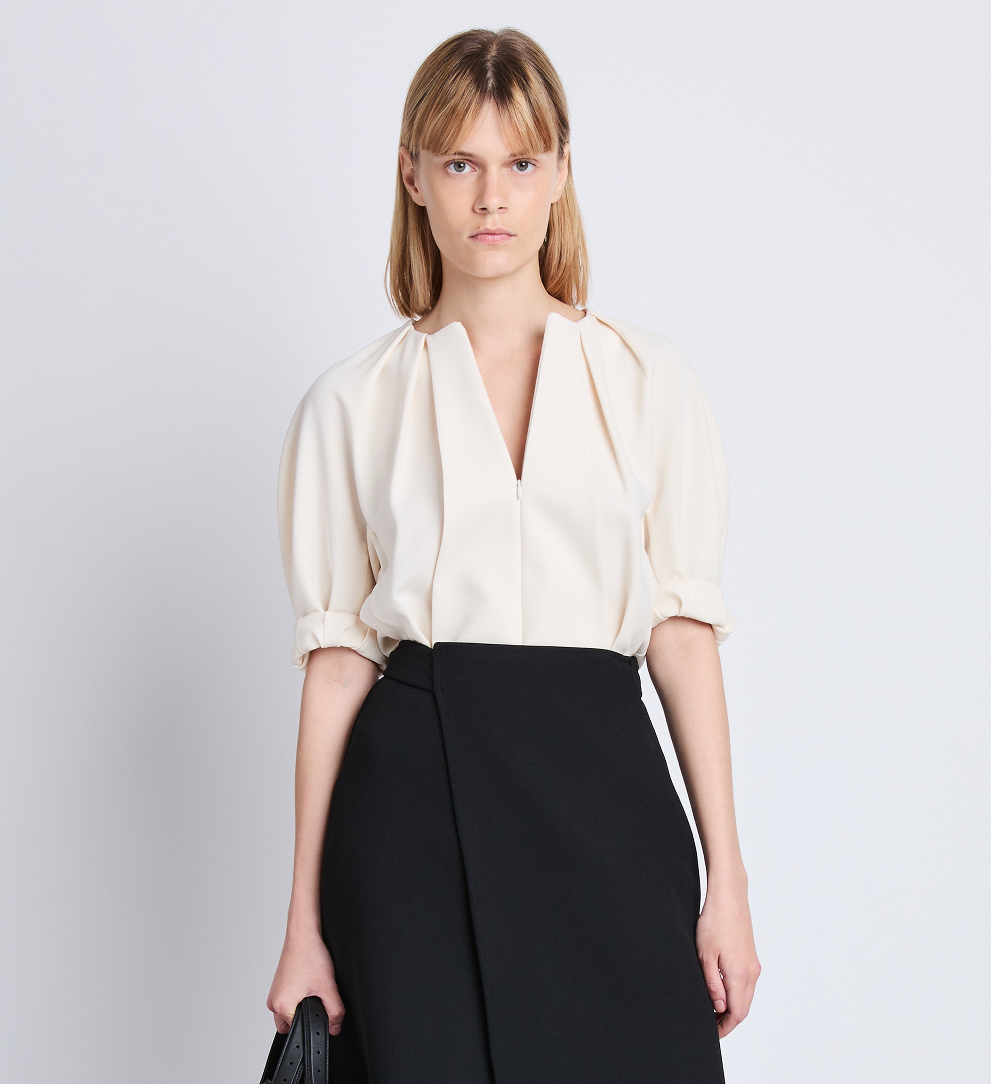 Georgia Top in Matte Viscose Crepe - 2