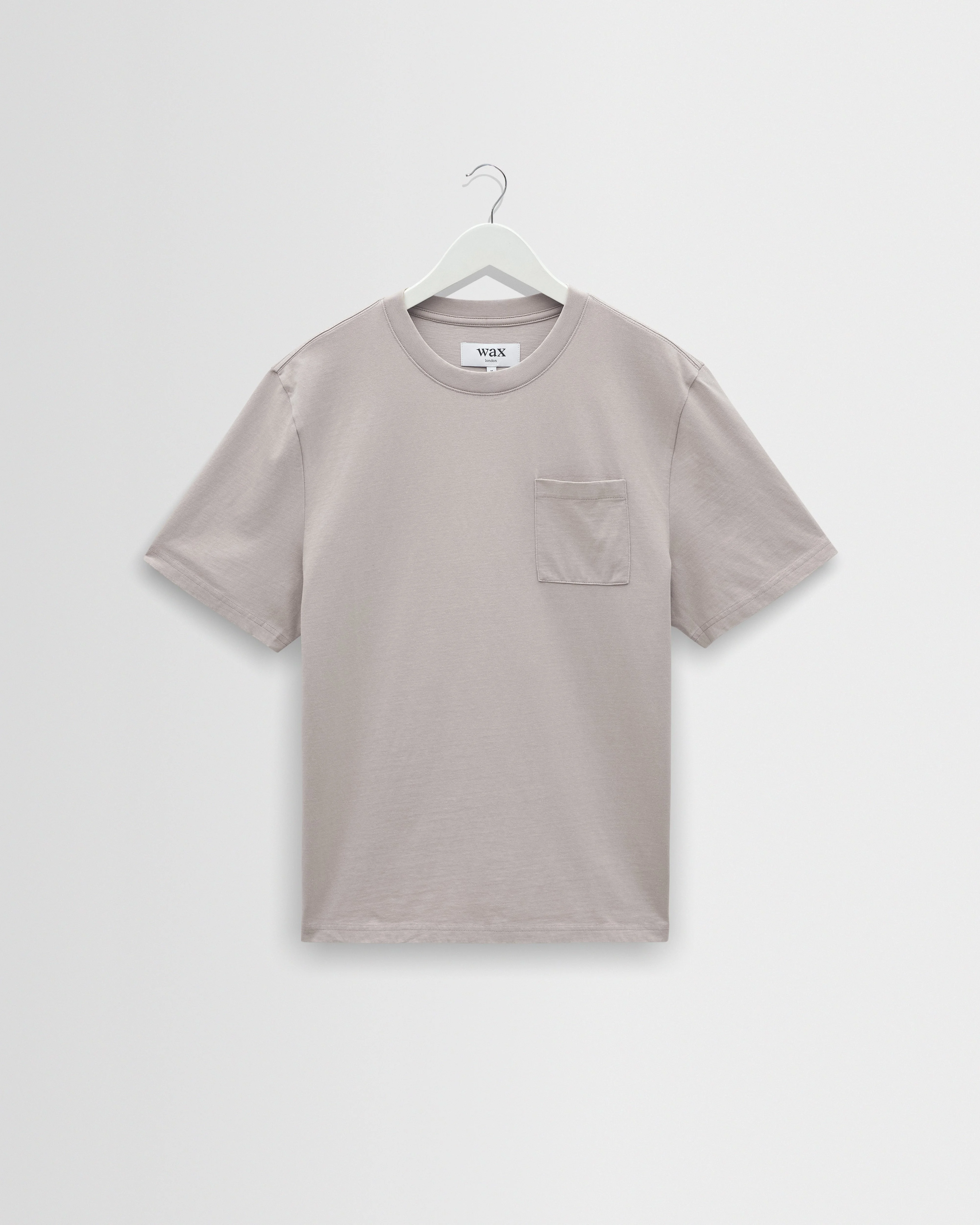 Dean - Washed Clay Compact Cotton Pocket T-Shirt - 1