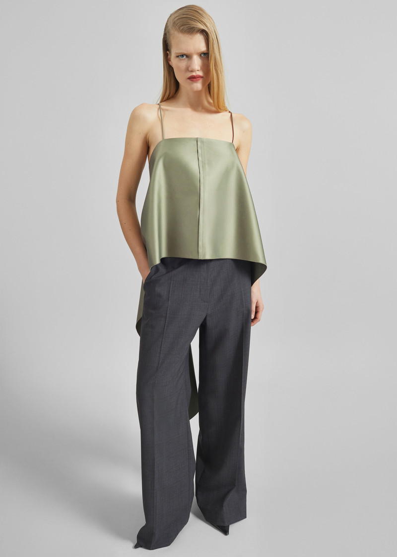 By Malene Birger Trinola Top - Deep Lichen Green 5