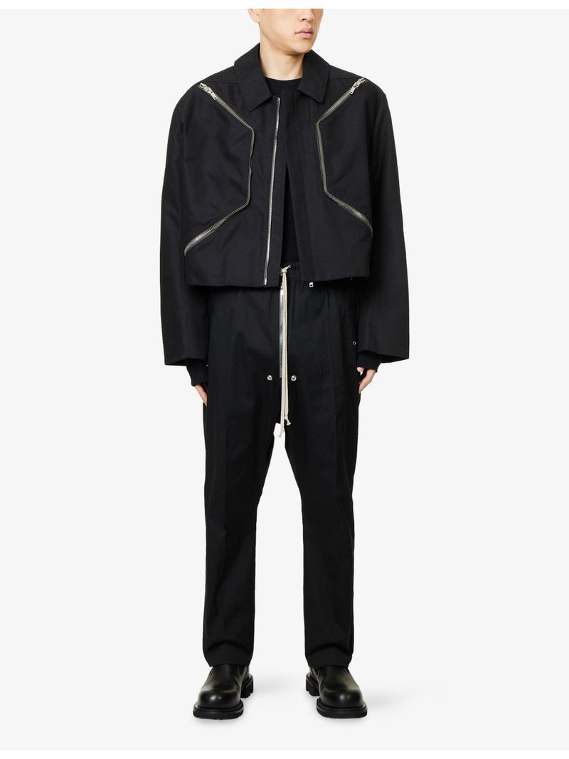 Rick Owens Bela Straight-Leg Cotton Trousers outlook