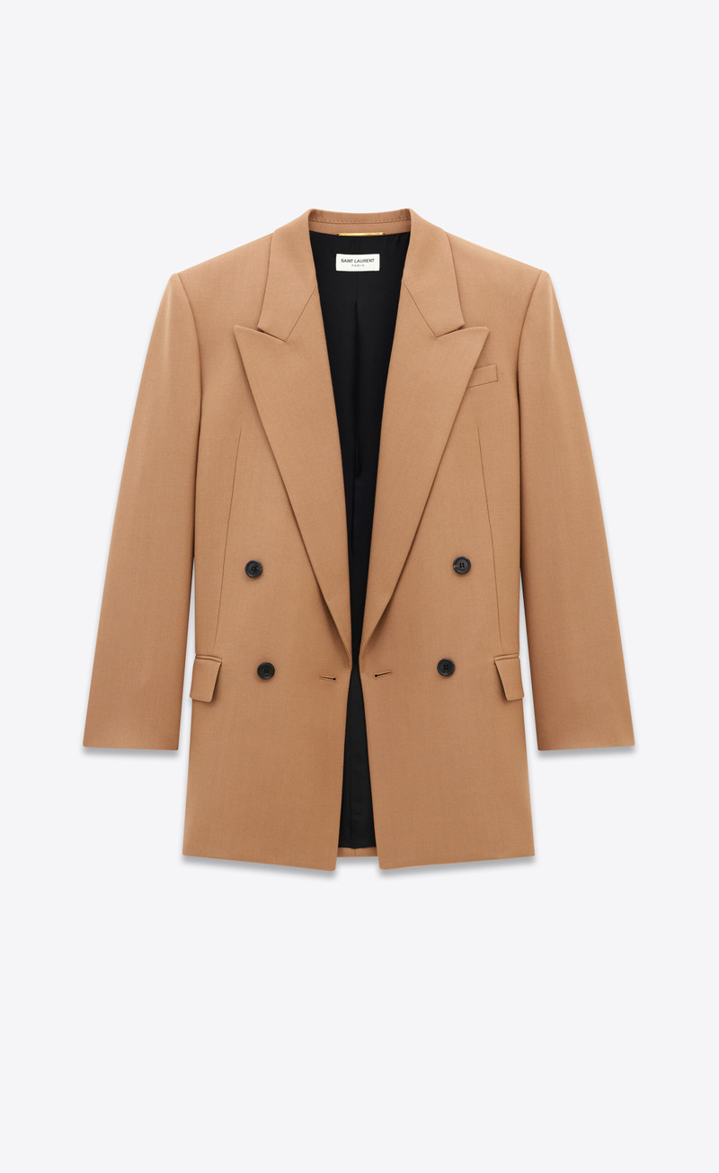 SAINT LAURENT jacket in wool gabardine outlook
