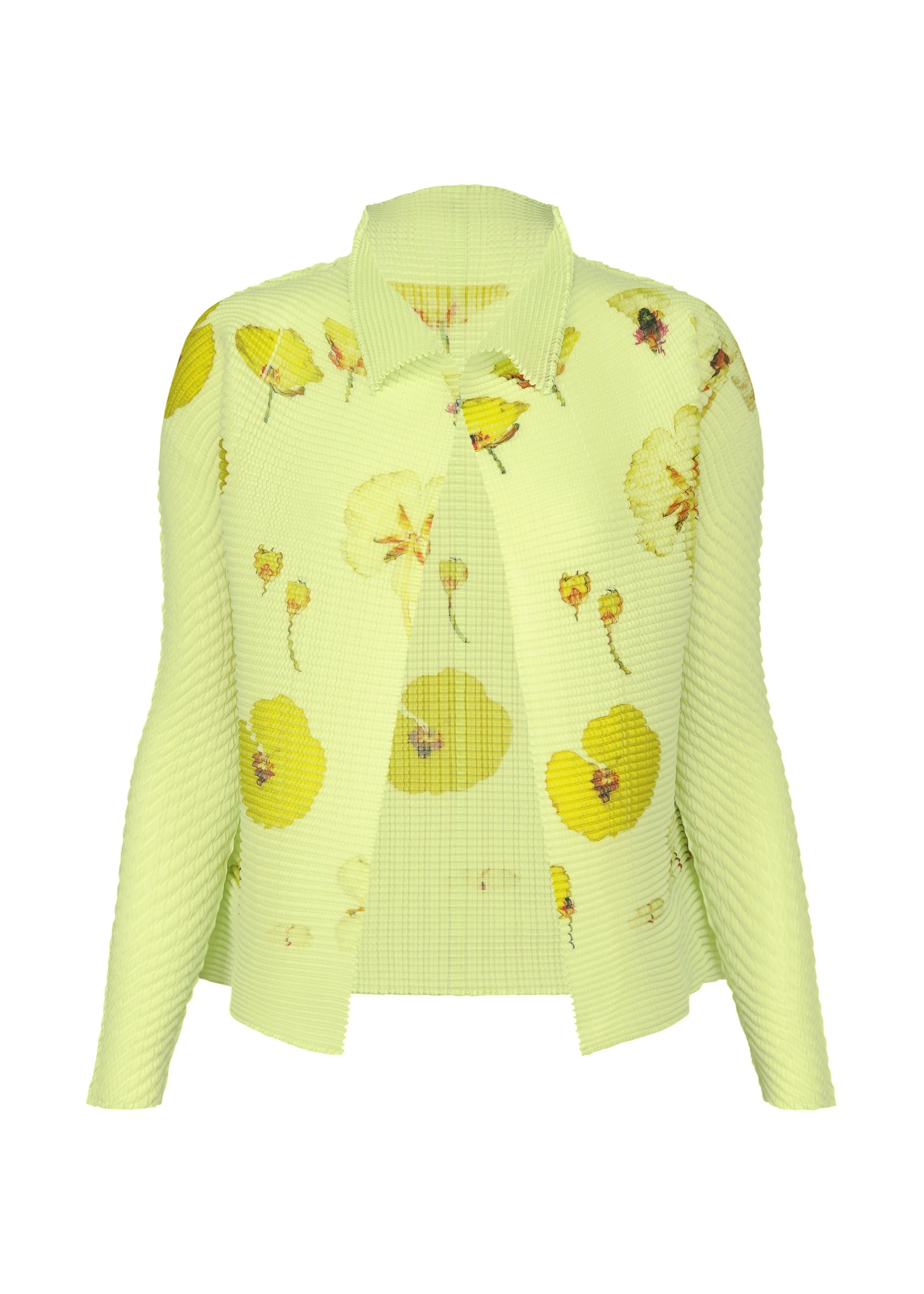 PRESSED FLORA PLEATS TOP - 1