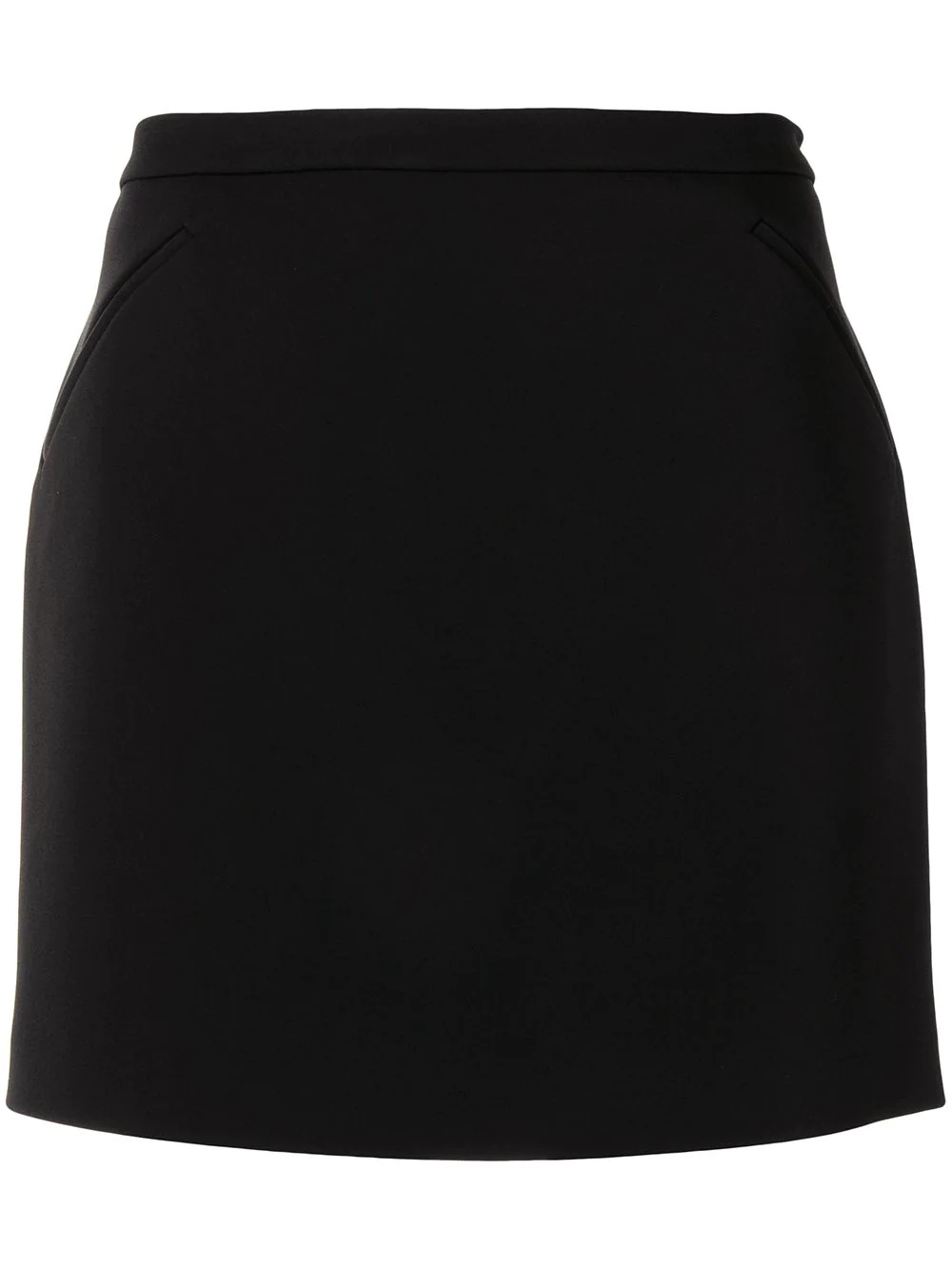 high-waisted knitted mini skirt - 1