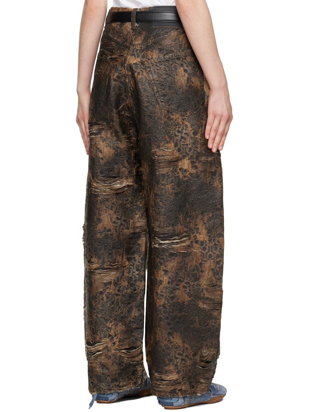 Brown Super Baggy Fit 2023F Jeans - 3