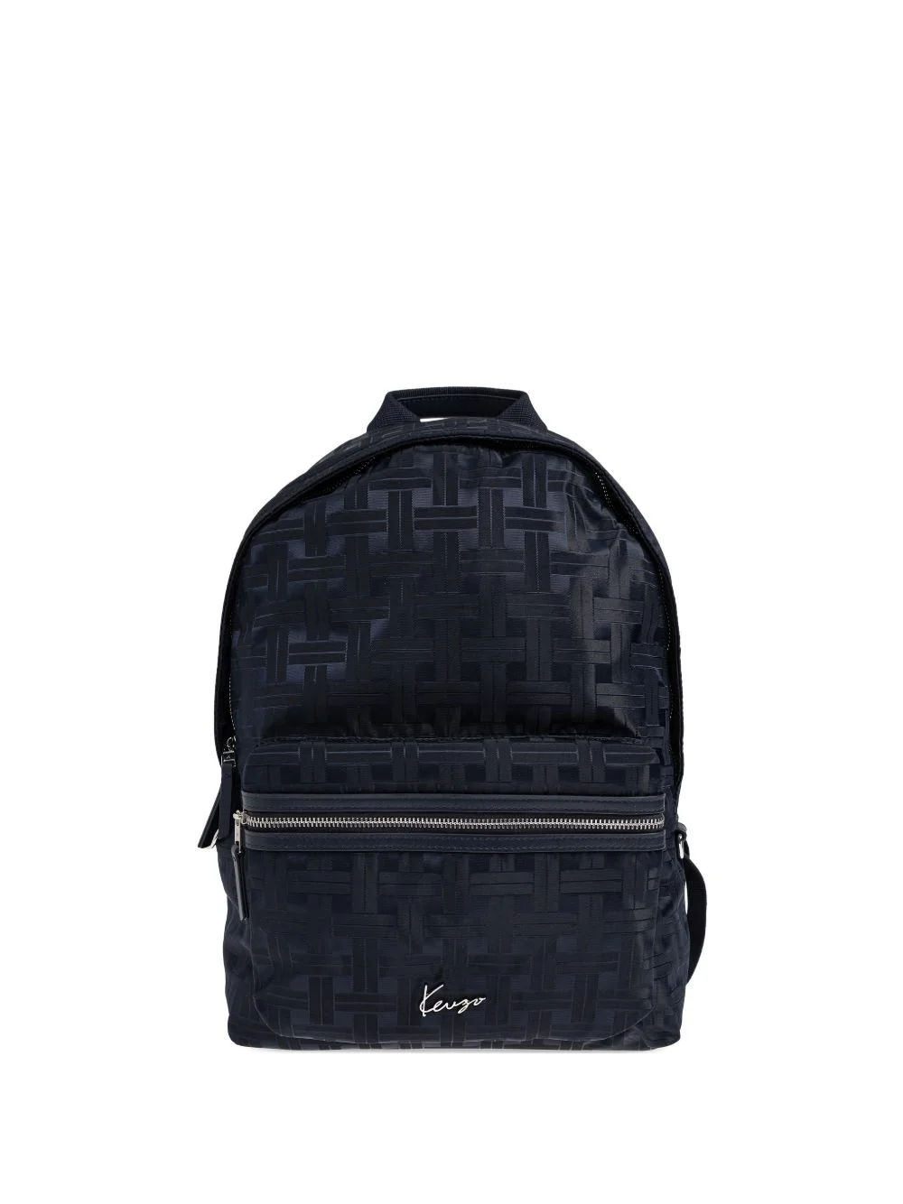 zip-fastening pattern backpack - 1