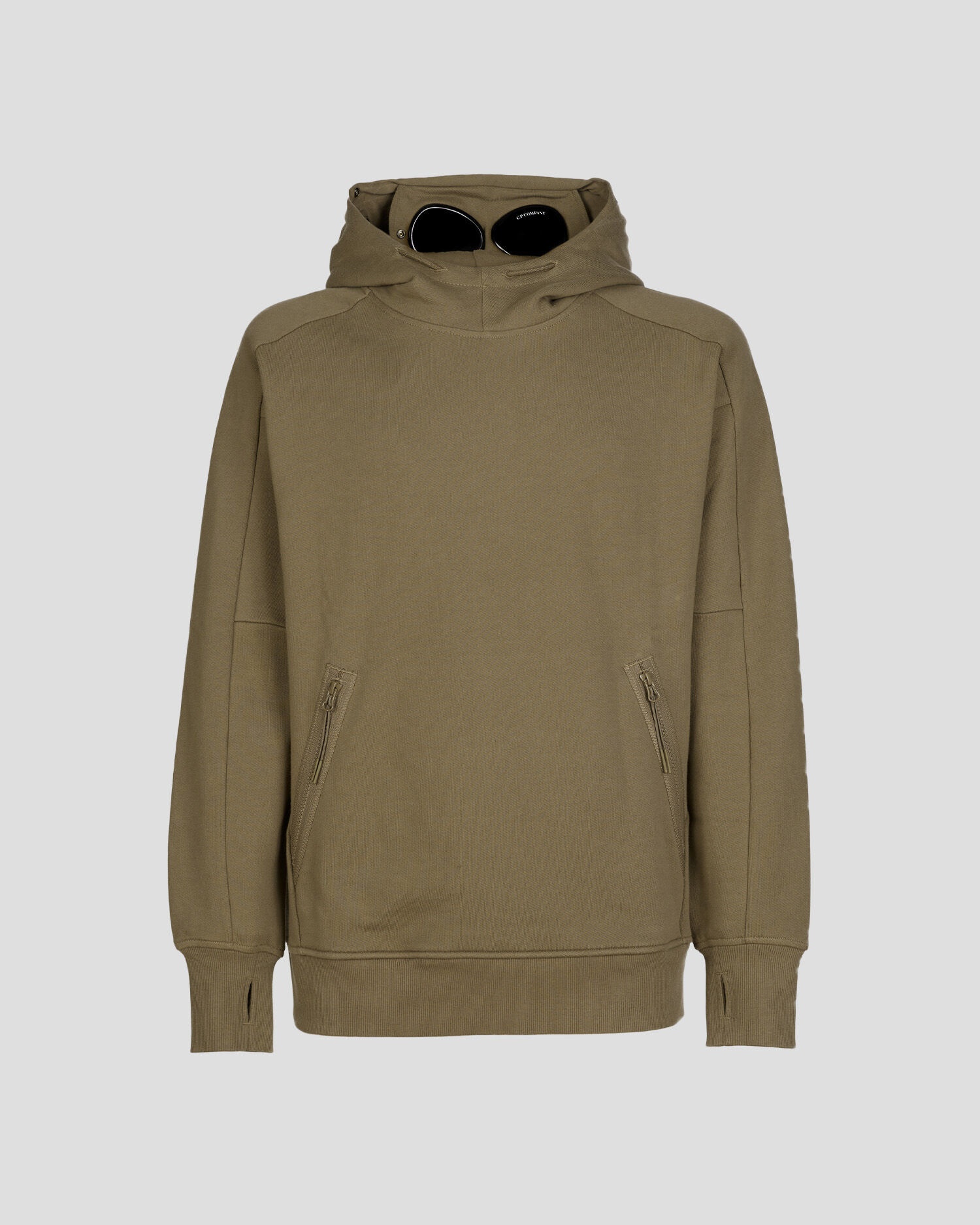 Diagonal Raised Fleece Goggle Hoodie