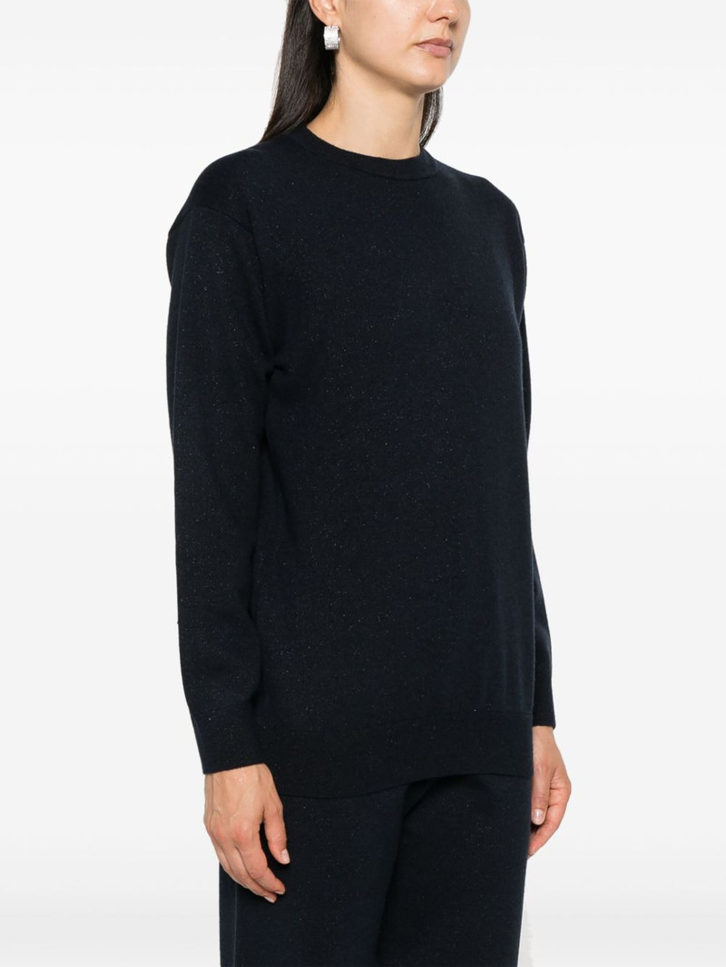 crew-neck glittered jumper 3