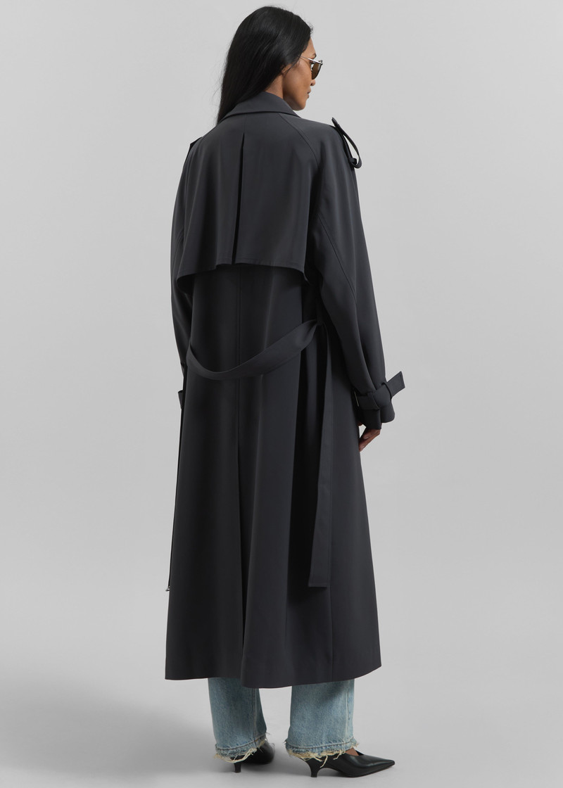 Veyron Trench Coat - Storm Grey 6