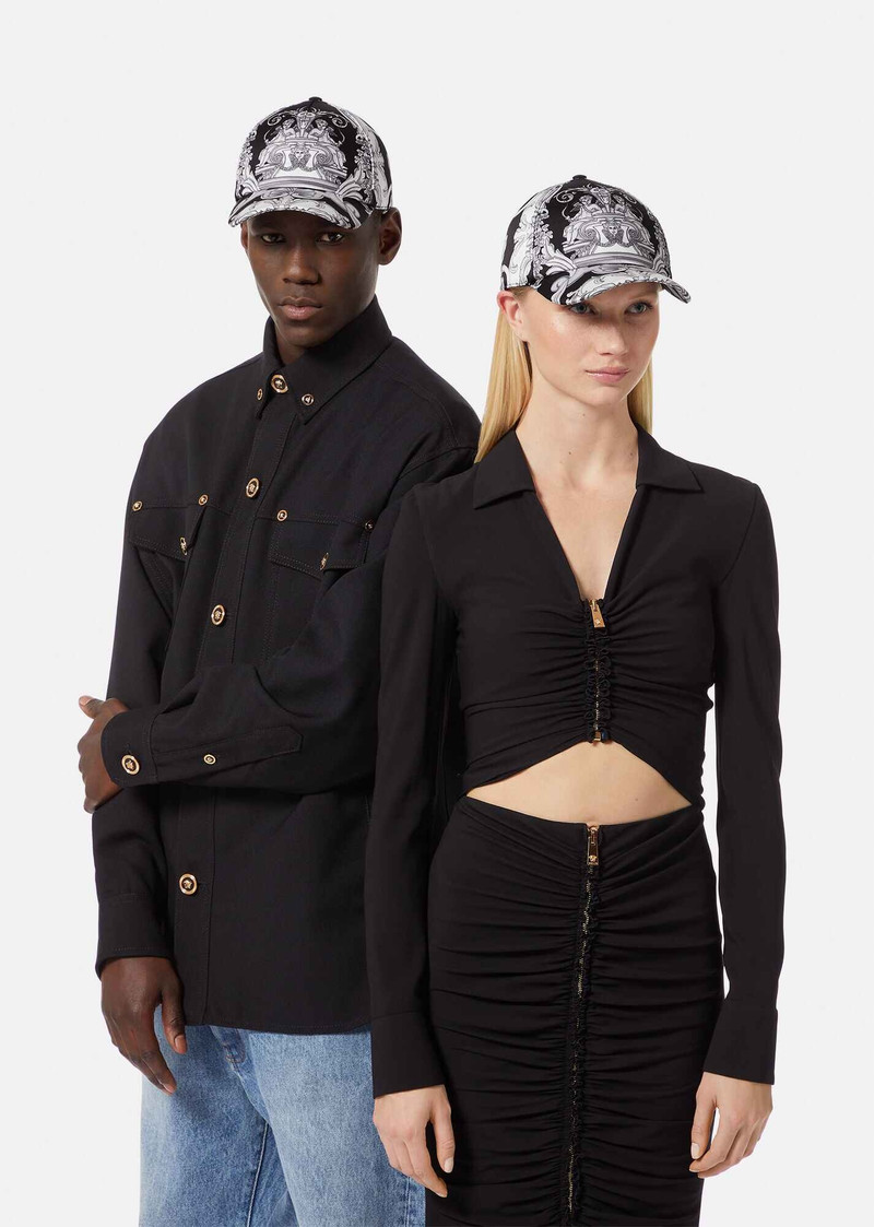 Silver Baroque Baseball Cap 4