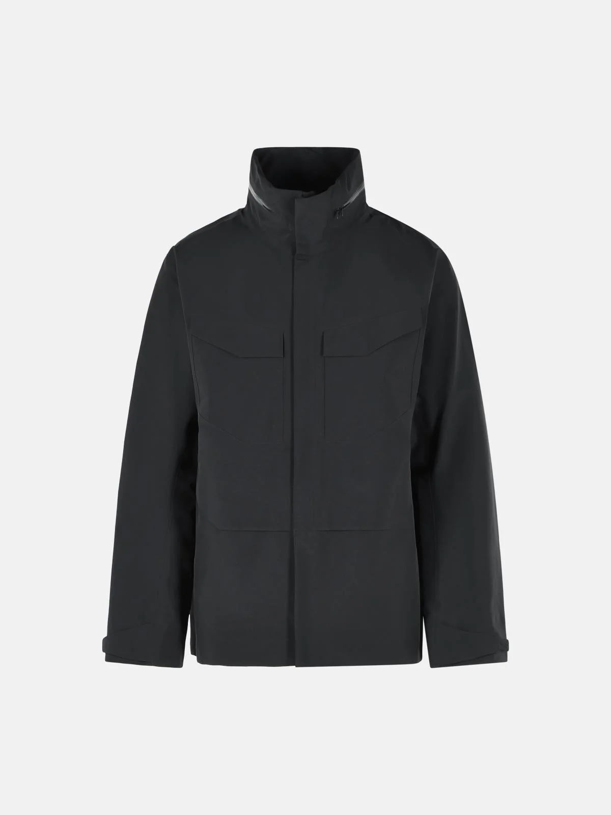 'FIELD' BLACK POLYAMIDE JACKET - 1
