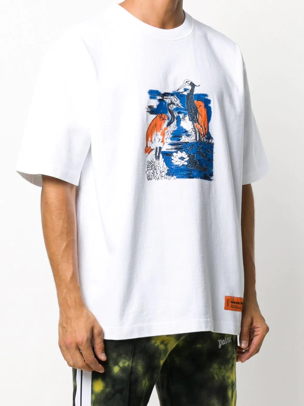 Heron  embroidered T-shirt - 3